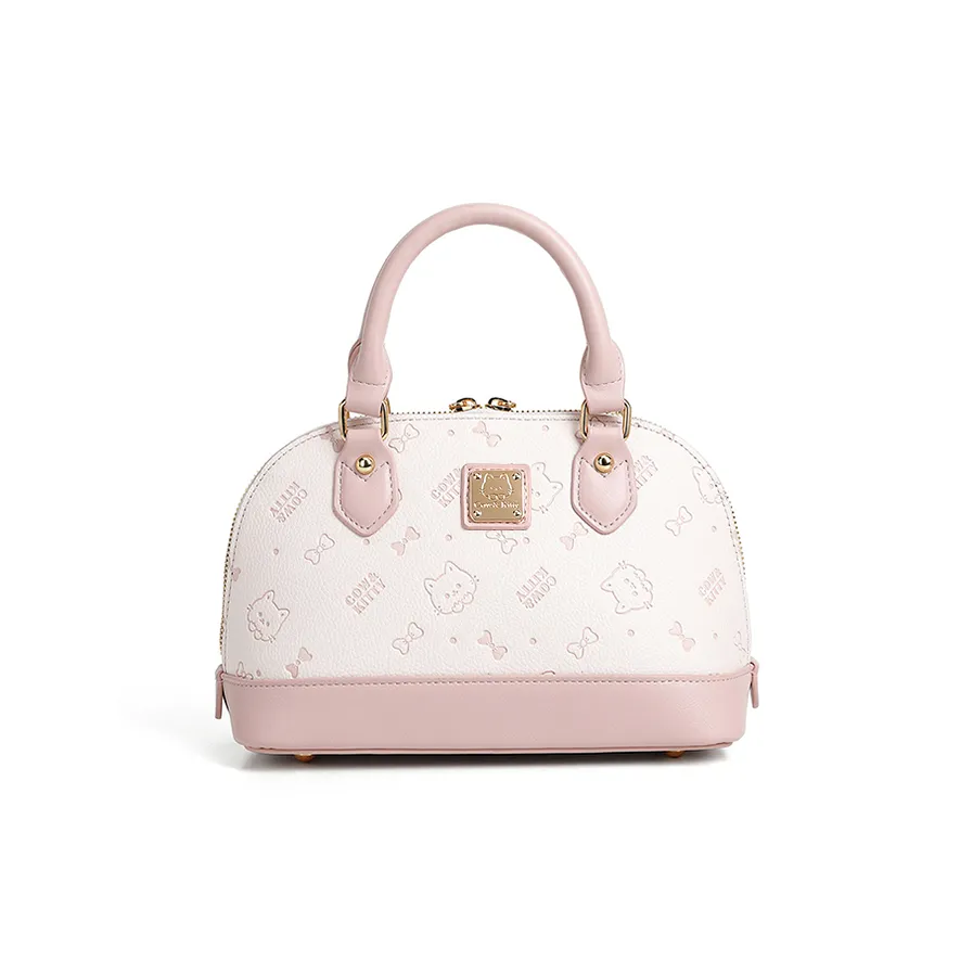 Duffles & Travel Bags PU Dome Bag, Shoulder Bag, Crossbody Bag, Handbag Women's Pink/Coffee