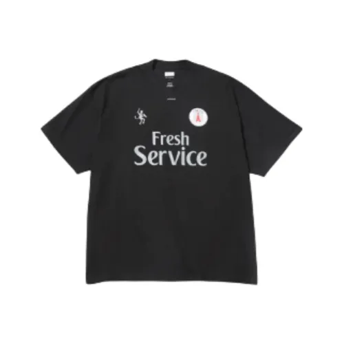 Fresh Service Черная Мужская Рубашка