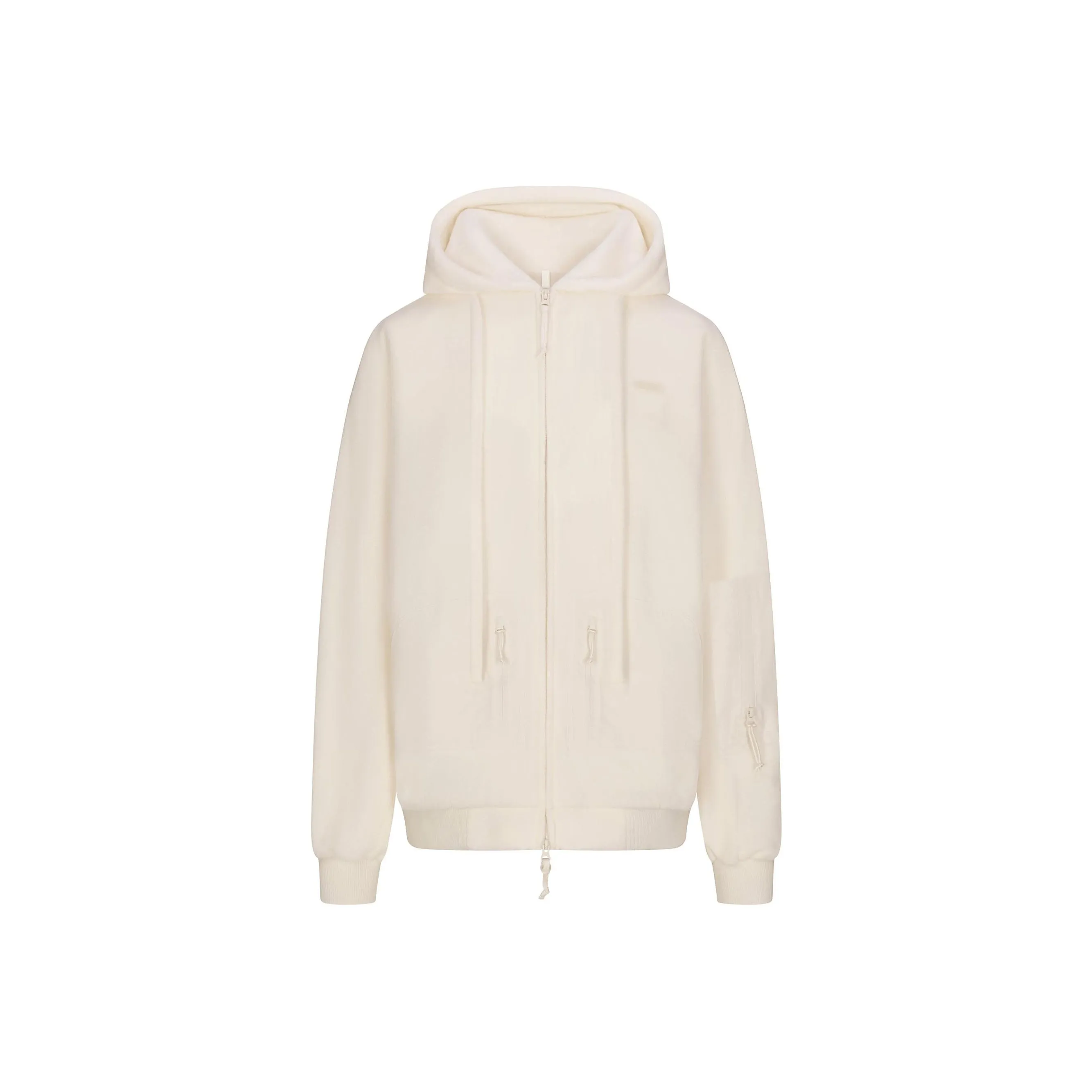 SKIMS FW24 FLEECE LOUNGE OVERSIZED HOODIE Sweatshirt Women's ECRU/Natural