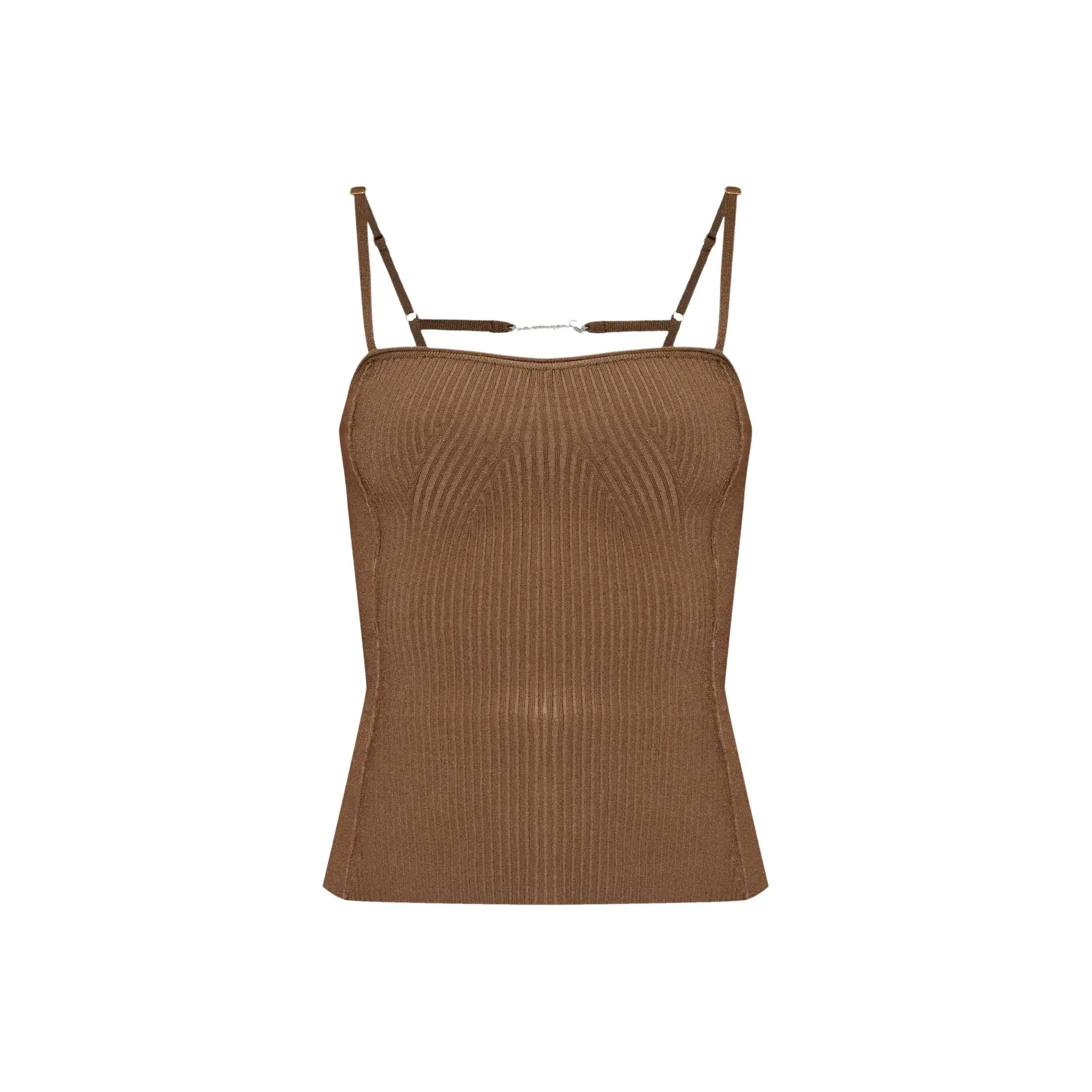 Jacquemus Топ на бретелях Женский Коричневый