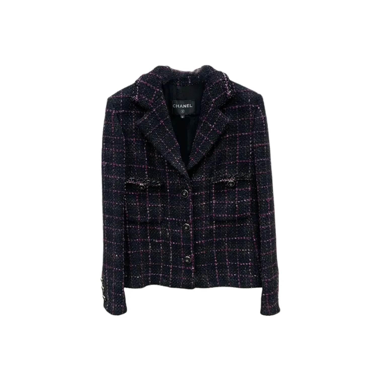 CHANEL Jackets Coats Women's Black
