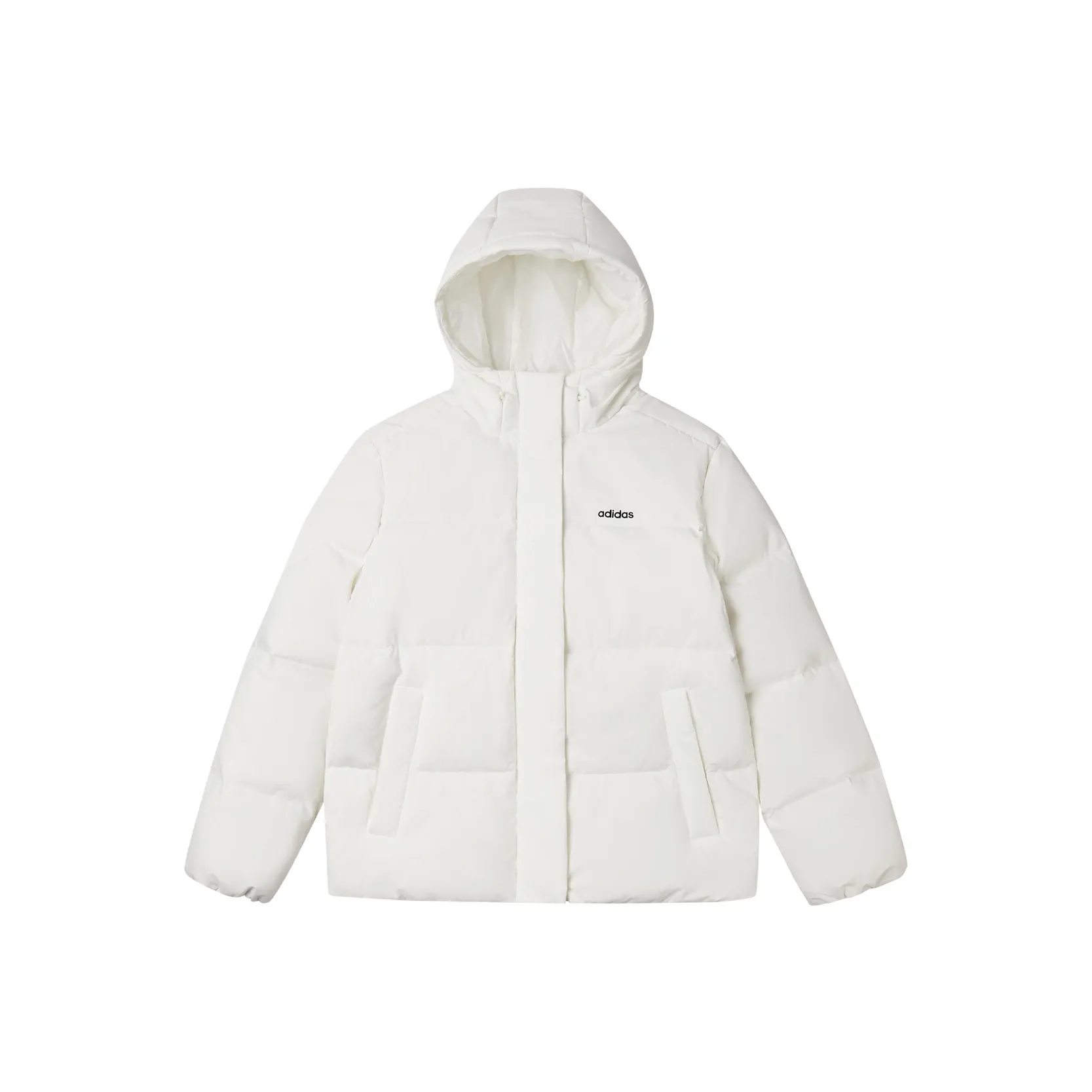 Adidas Пуховик Женские Нефритовый Белый