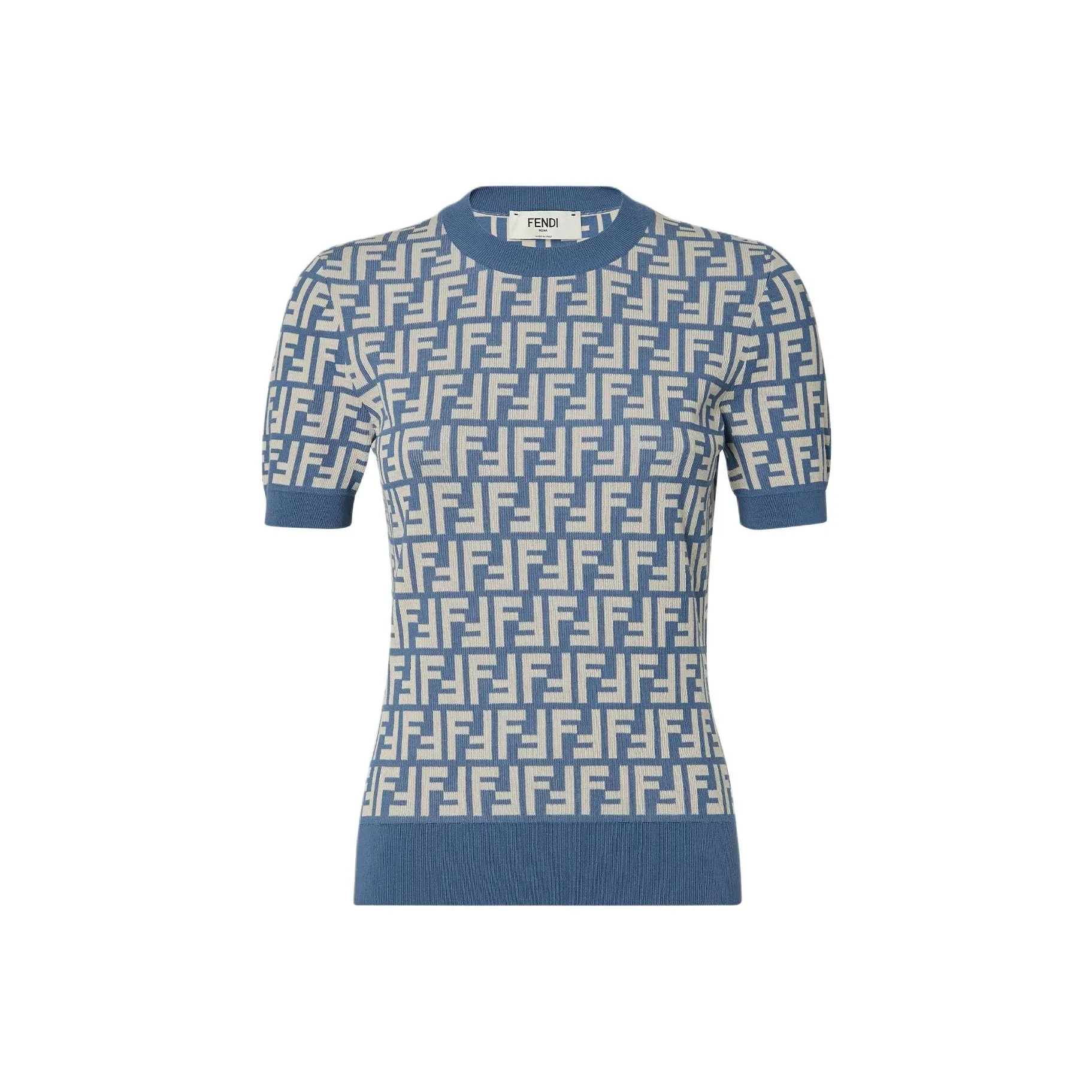 FENDI Monogrammed Intarsia Knit Jumper