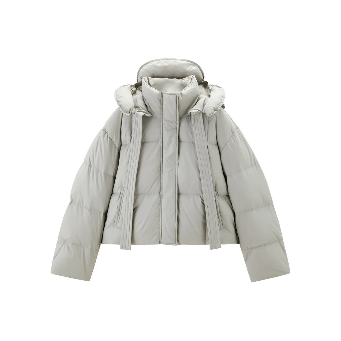 LEDIN Down Jacket Women's Plain Gray