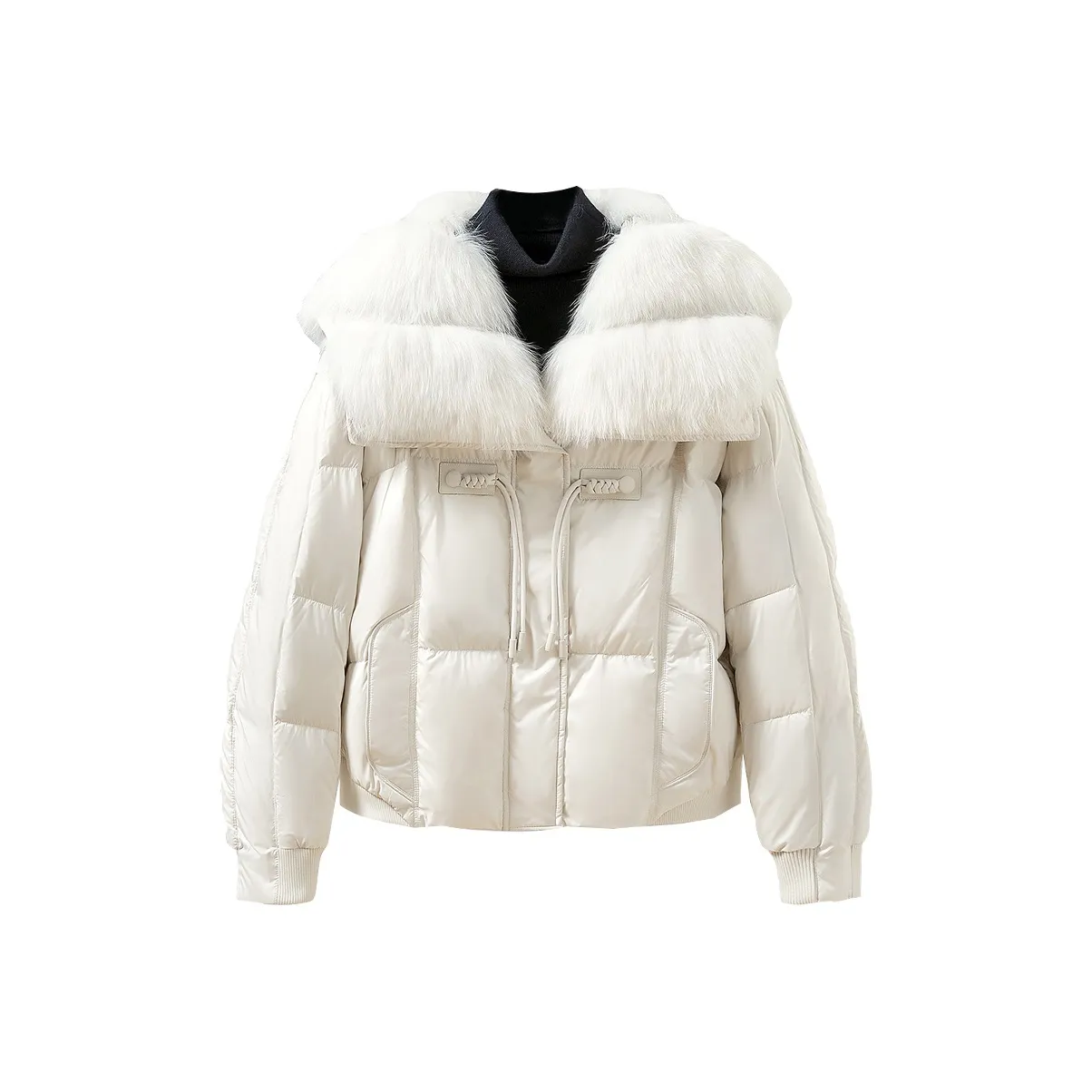 TOUCH Пуховик Женский Бежевый Абрикос