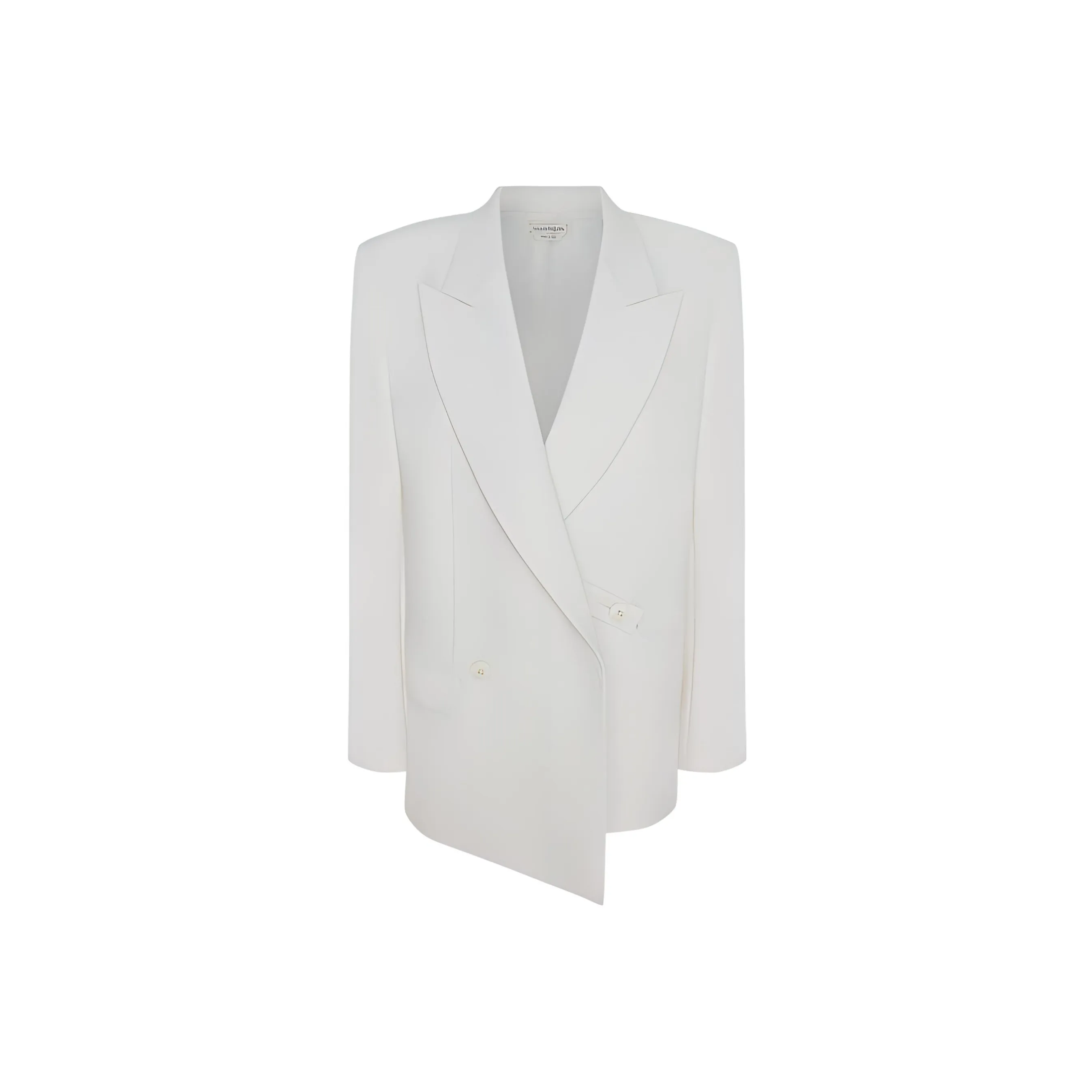 Alexander McQueen Asymmetric Double Breasted Tailored Blazer