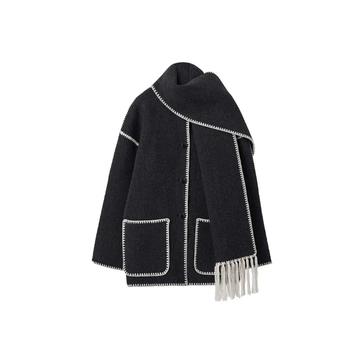 TOTEME Embroidered Scarf Detailed Jacket