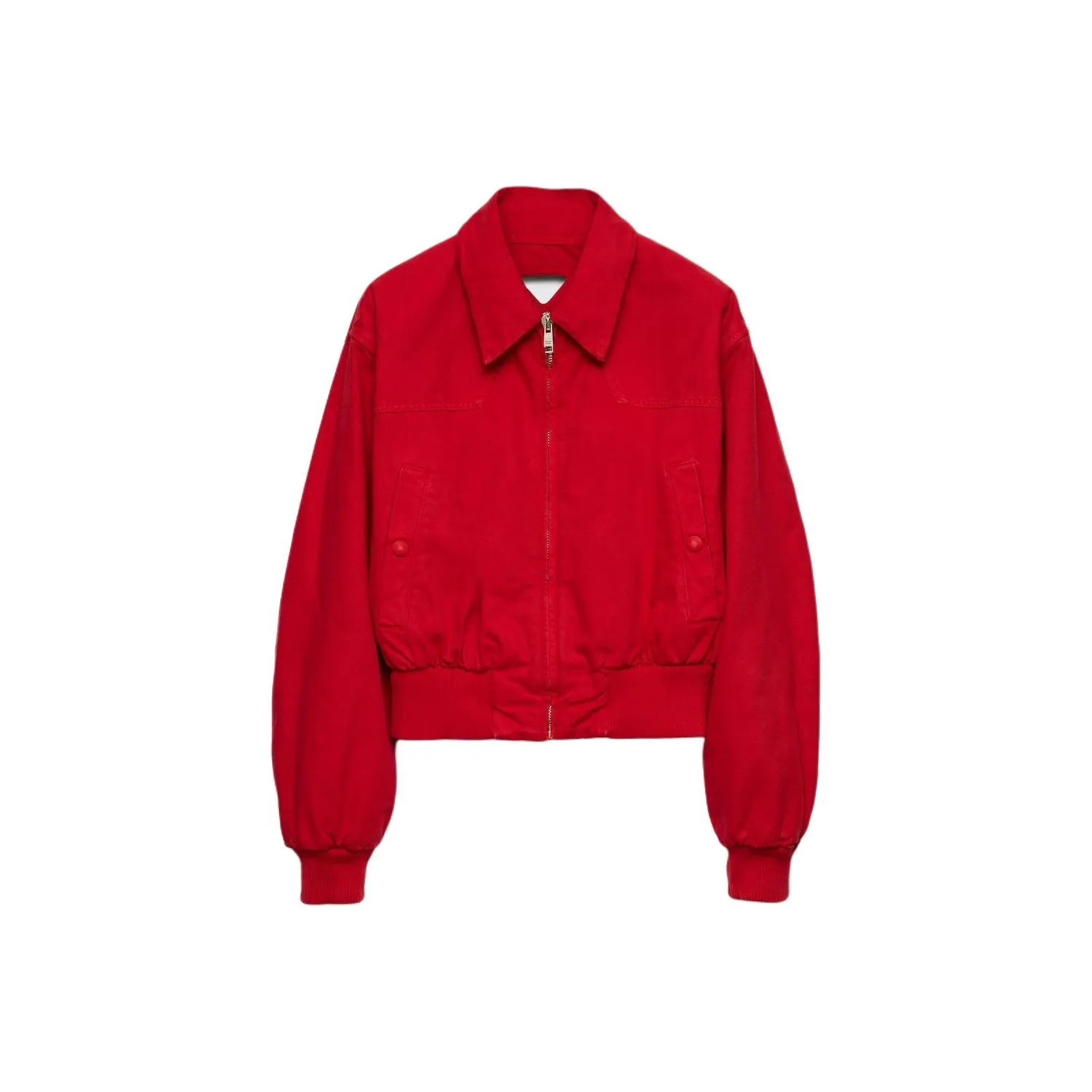 PRADA Cut Out Detailed Zip Up Jacket