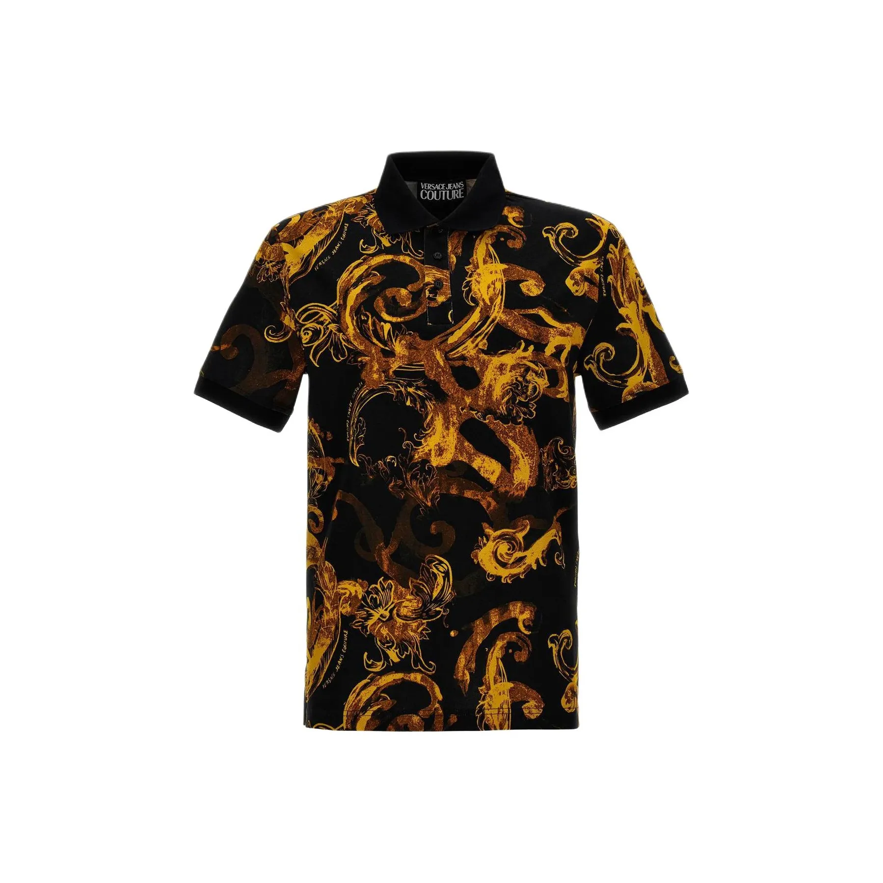 knit logo shift dress Watercolour Couture Short Sleeved Polo Shirt