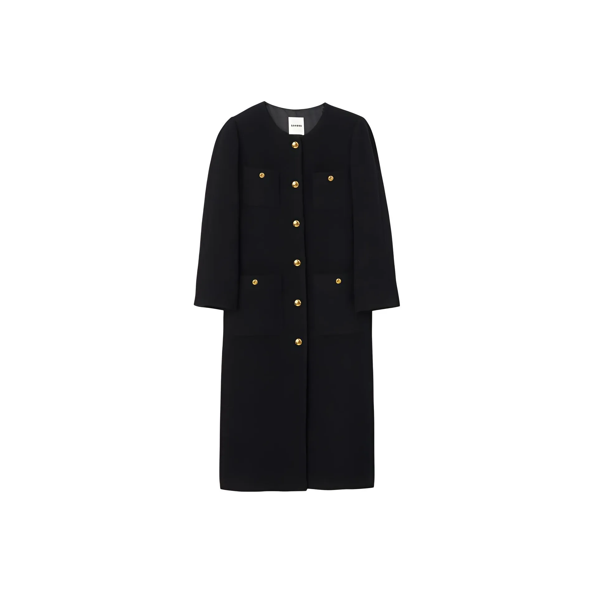 Sandro Tweed Round neck Coat