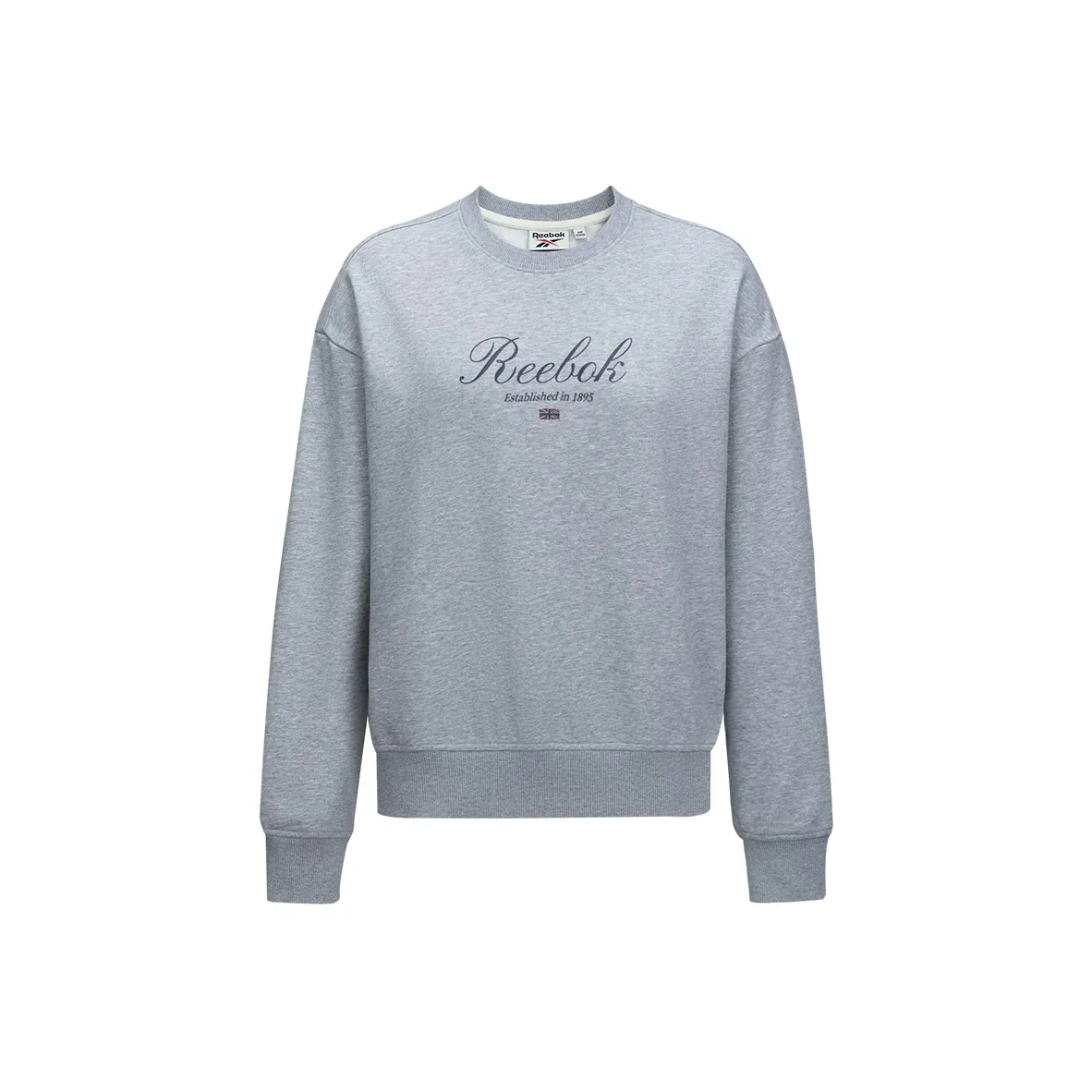 Reebok совместный свитшот женский светло-серый
