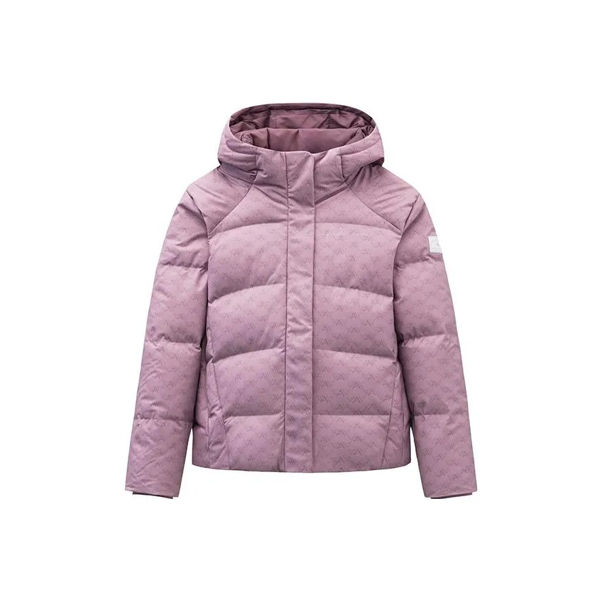 ANTA Variety Training Collection Down Jackets Women's Floral Pink/All Over Print