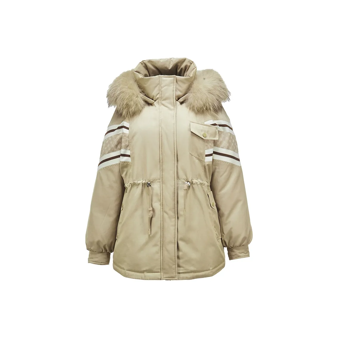 XIANGYING Пуховик Женский Хаки