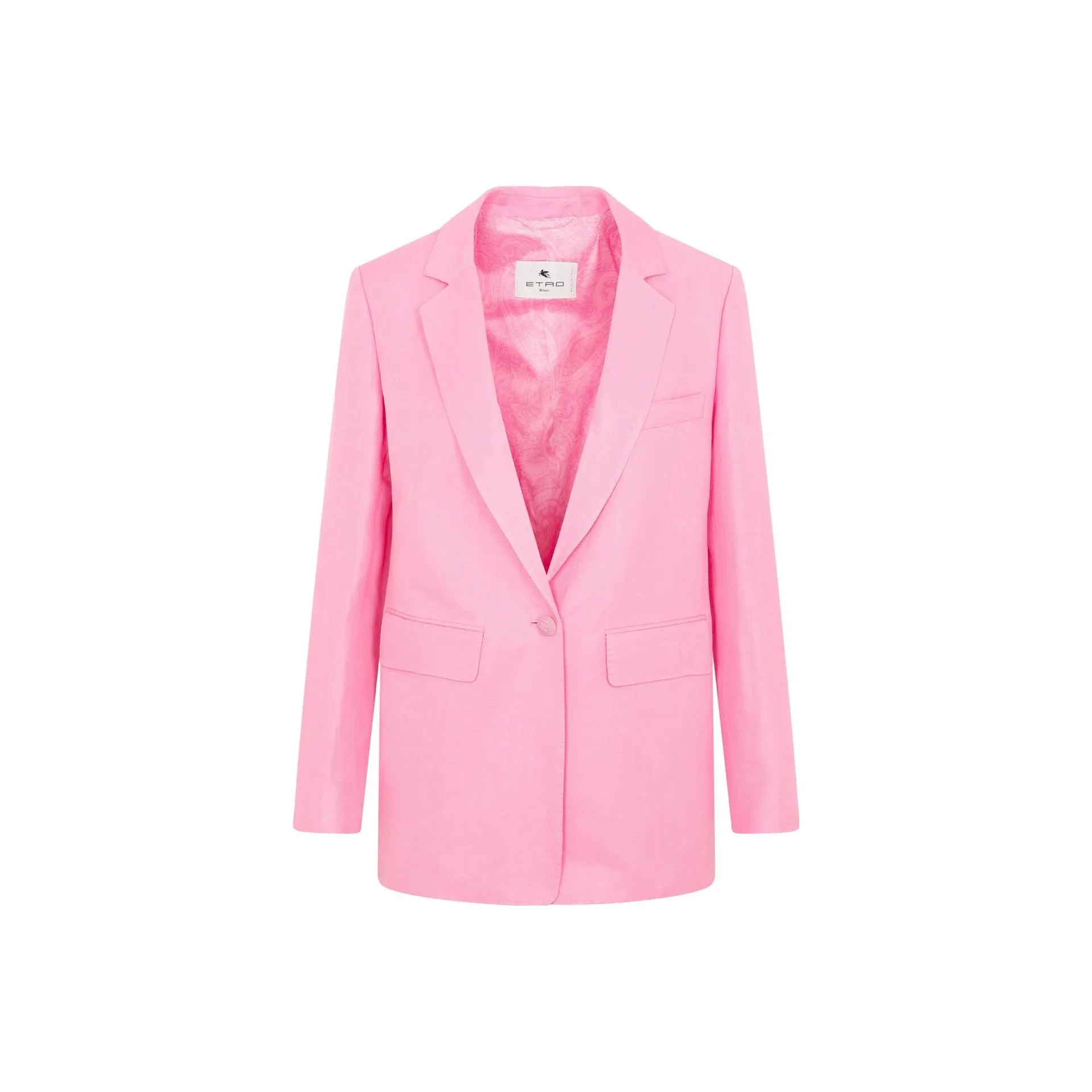 ETRO Single Breasted Long Sleeved Blazer