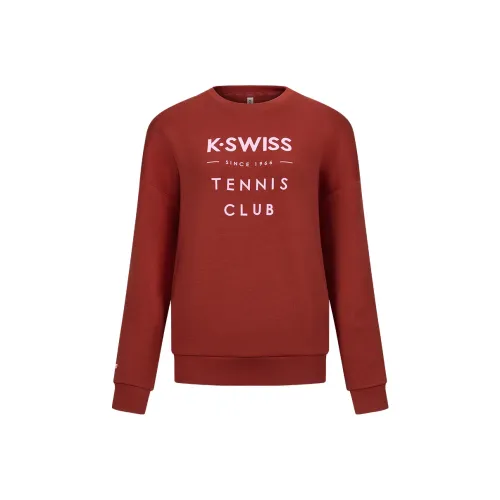 K·SWISS Красный Женские Свитшоты