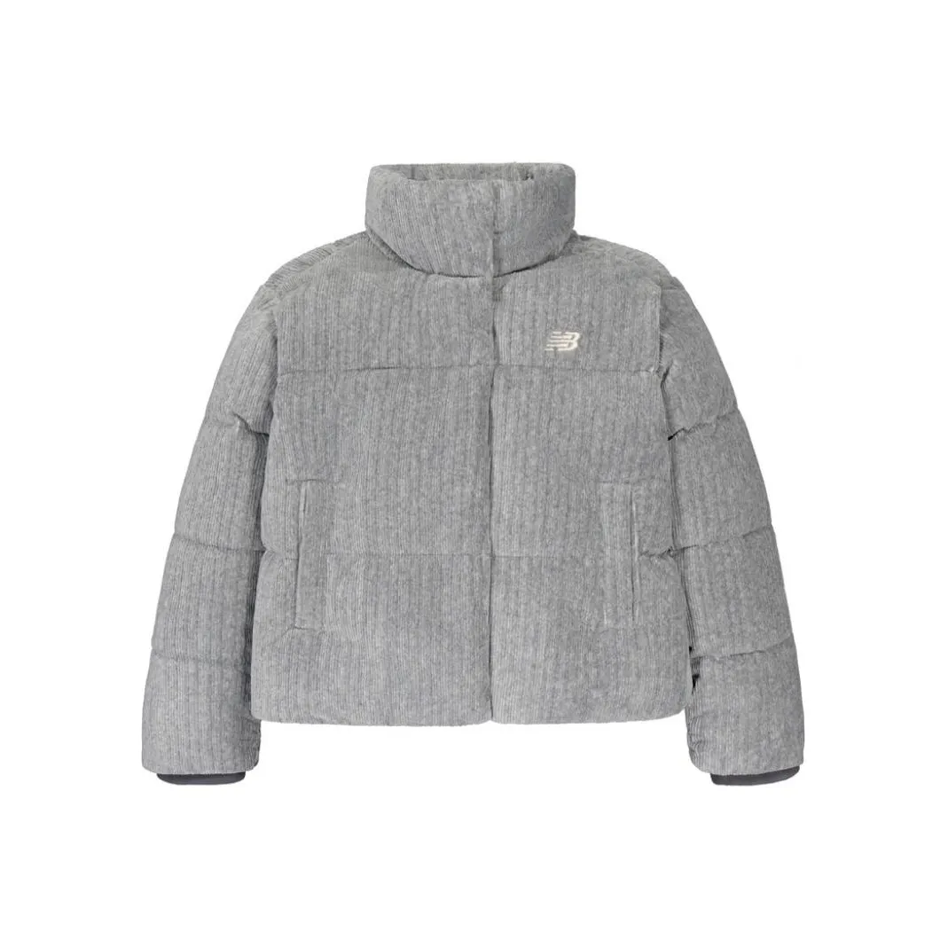 New Balance совместный бренд Пуховик женский серый