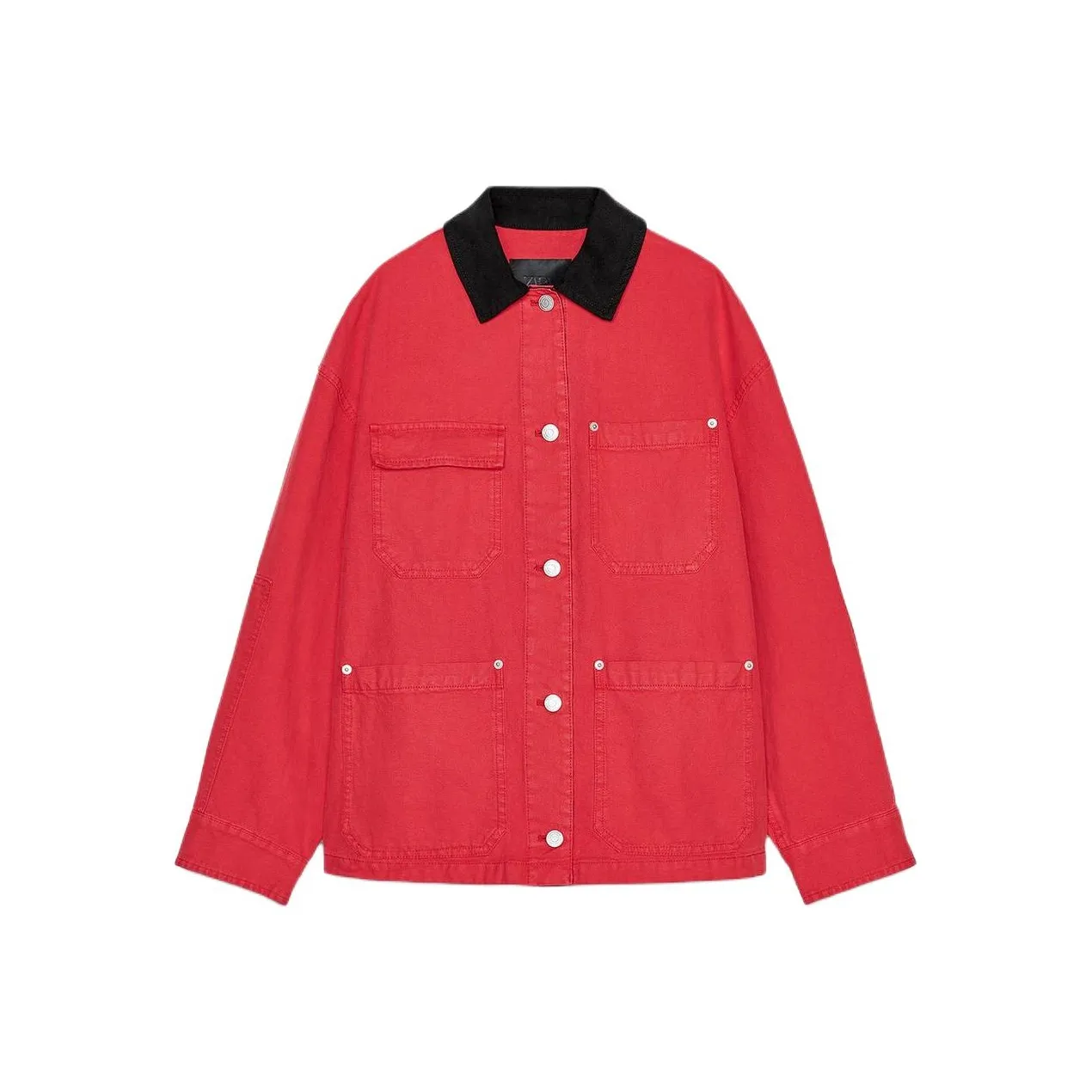 ZARA ZW Series Куртки и Пальто Женские Красные