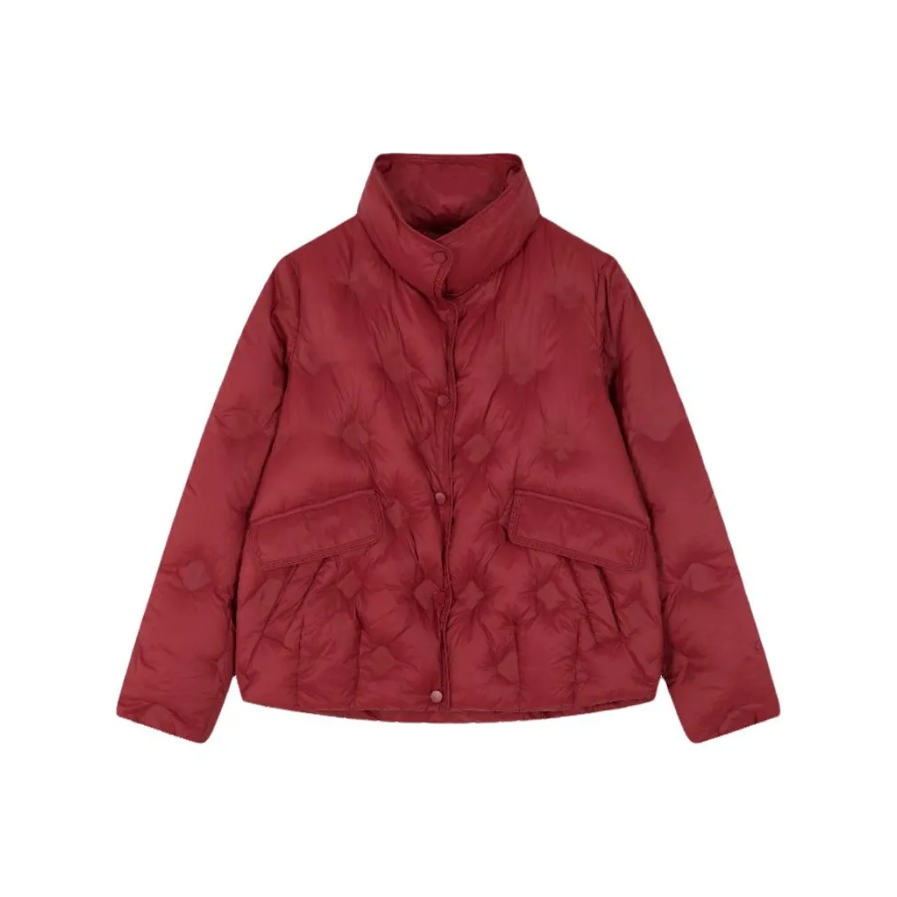 Mo Han Yi Mei Пуховик Женские Красный