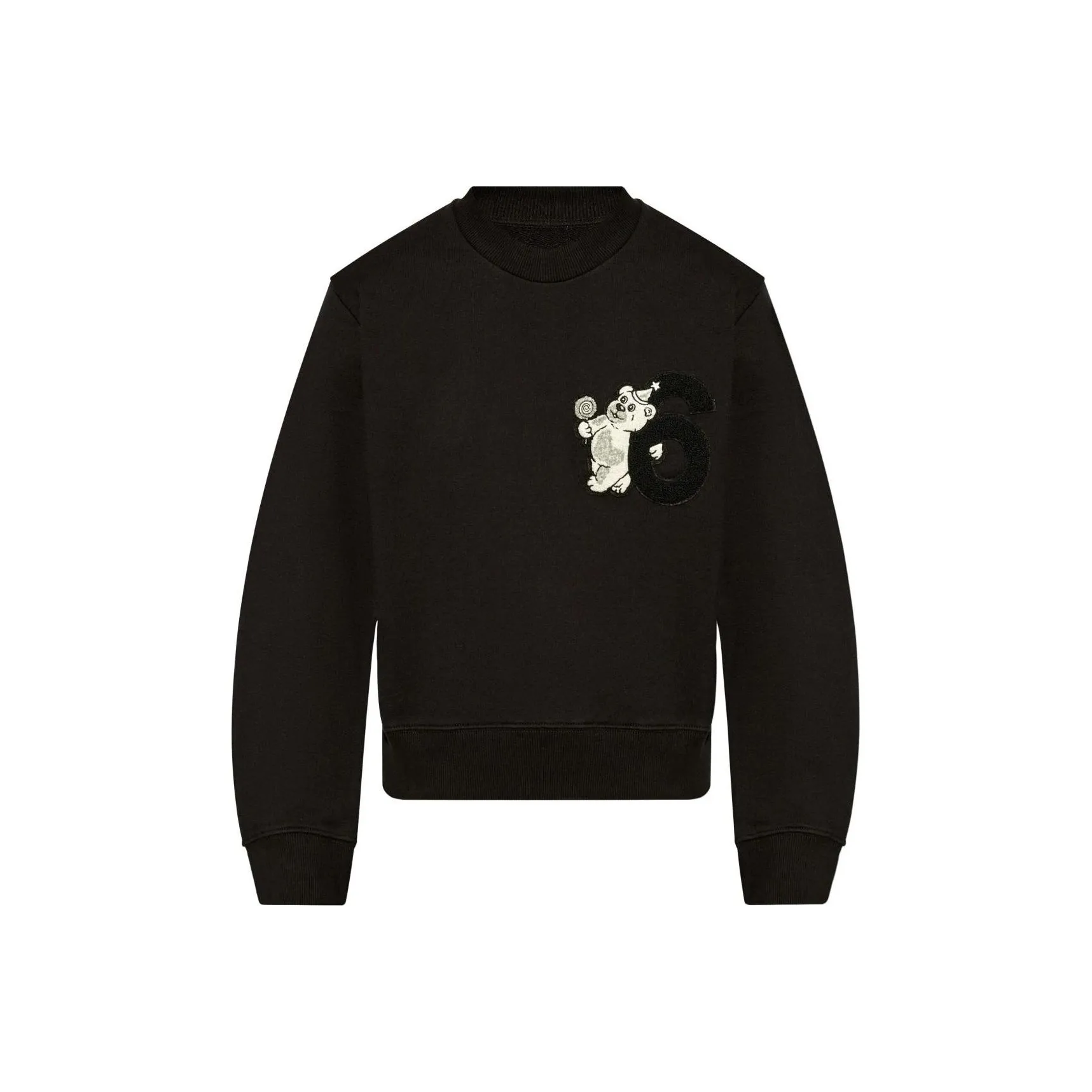 MM6 Maison Margiela Bear patch Cotton Sweatshirt
