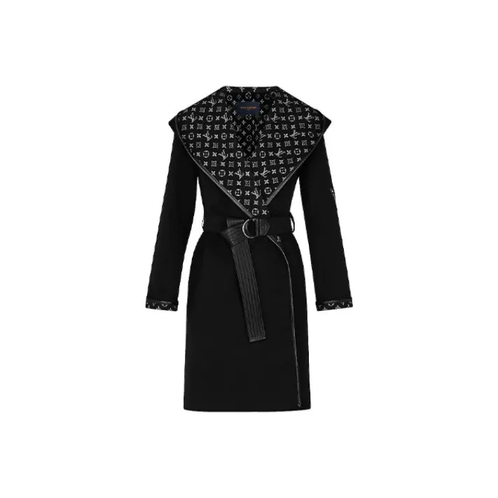 LOUIS VUITTON Coat Women
s Black