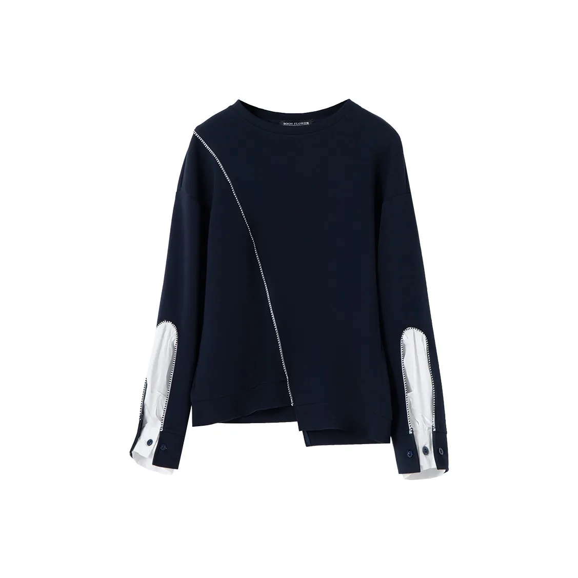 SOON FLOWER Толстовка Унисекс Темно-синий