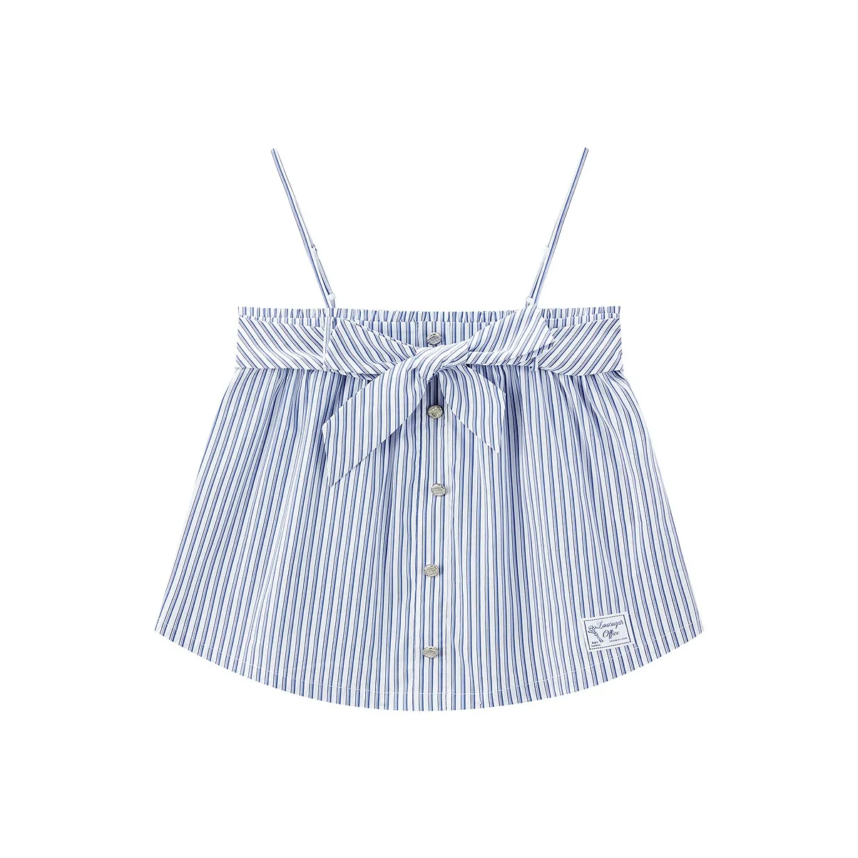 LEDIN Шифон Рубашка Женская Парус Синий