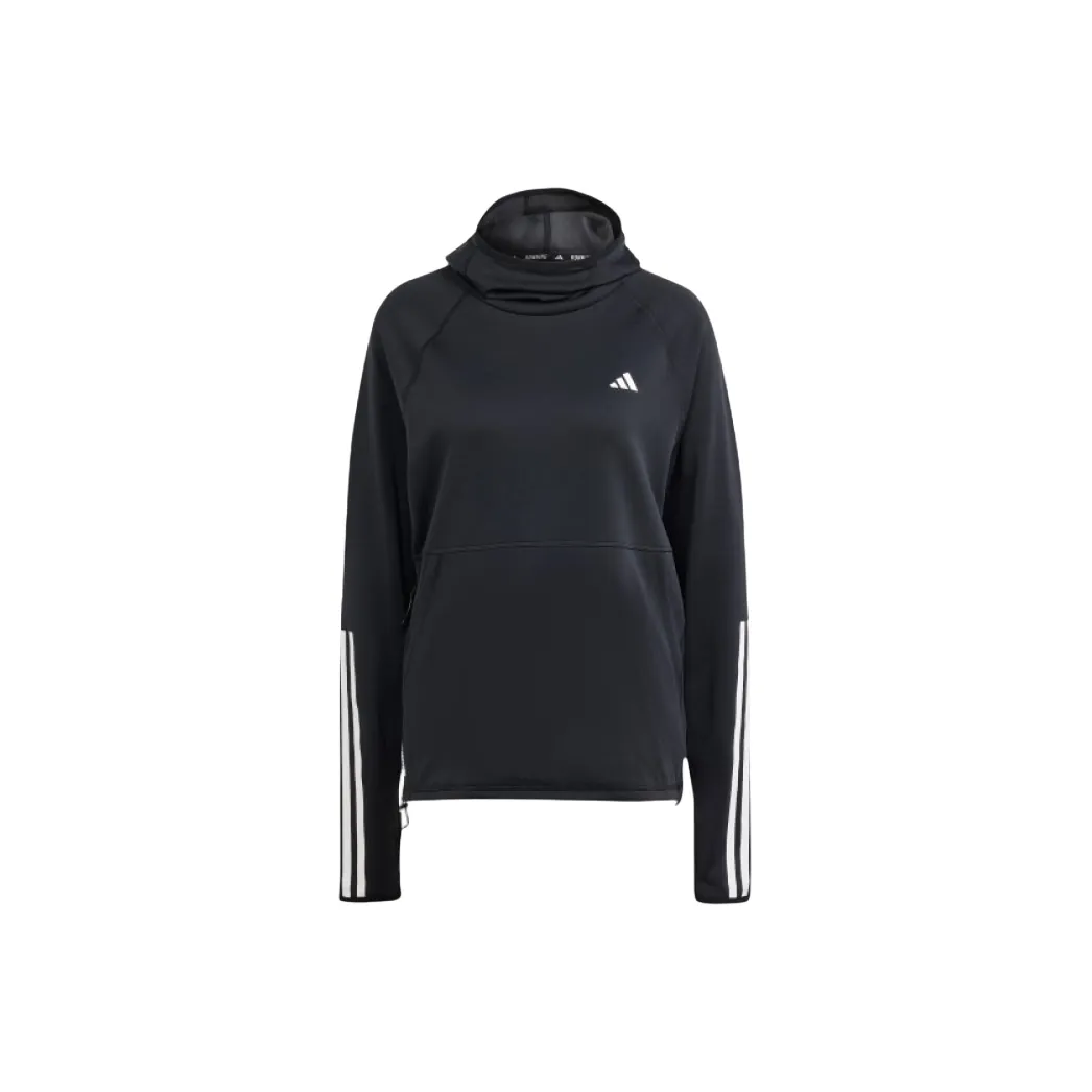 Adidas Free Shipping With AdiClub Own The Run 3 Stripes Hoodie