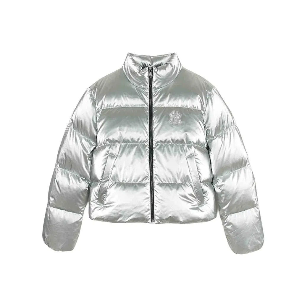 MLB Basic New York Yankees Пуховик Женская Серебряная