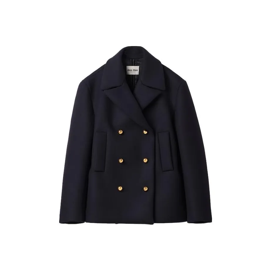 MIU MIU Double breasted Wool Peacoat