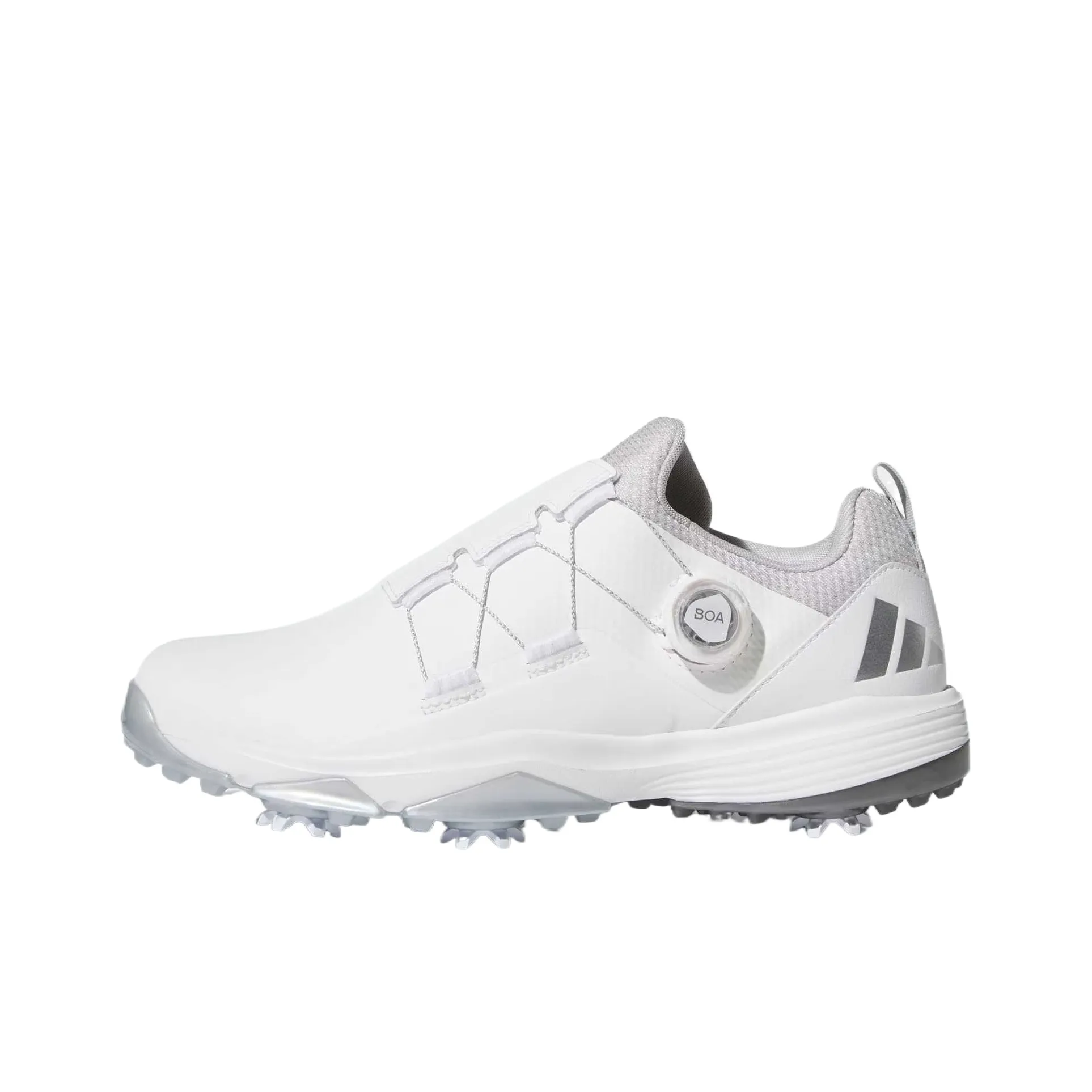 Adidas POWERFADE Shock Absorbers With Slip Resistant Features Low Top Golf Shoes Men's White Gray