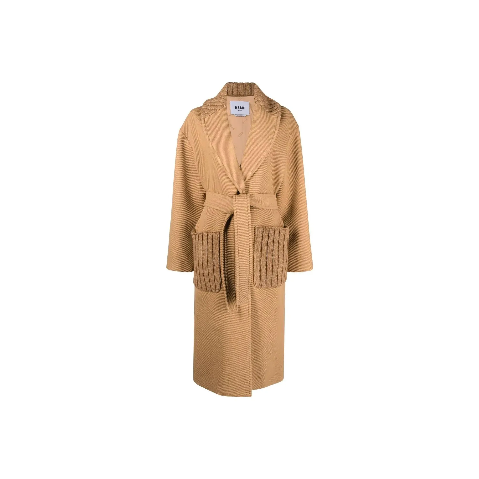 MSGM Хаки Женское Пальто