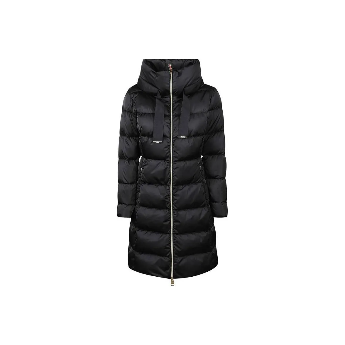 HERNO Zip Up Drawstring Coat