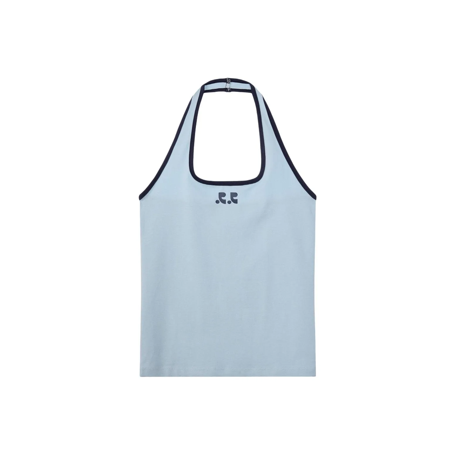 Rest Recreation SS25 Топ с воротником-халтер Без рукавов с бретелями Женский Небесно-голубой