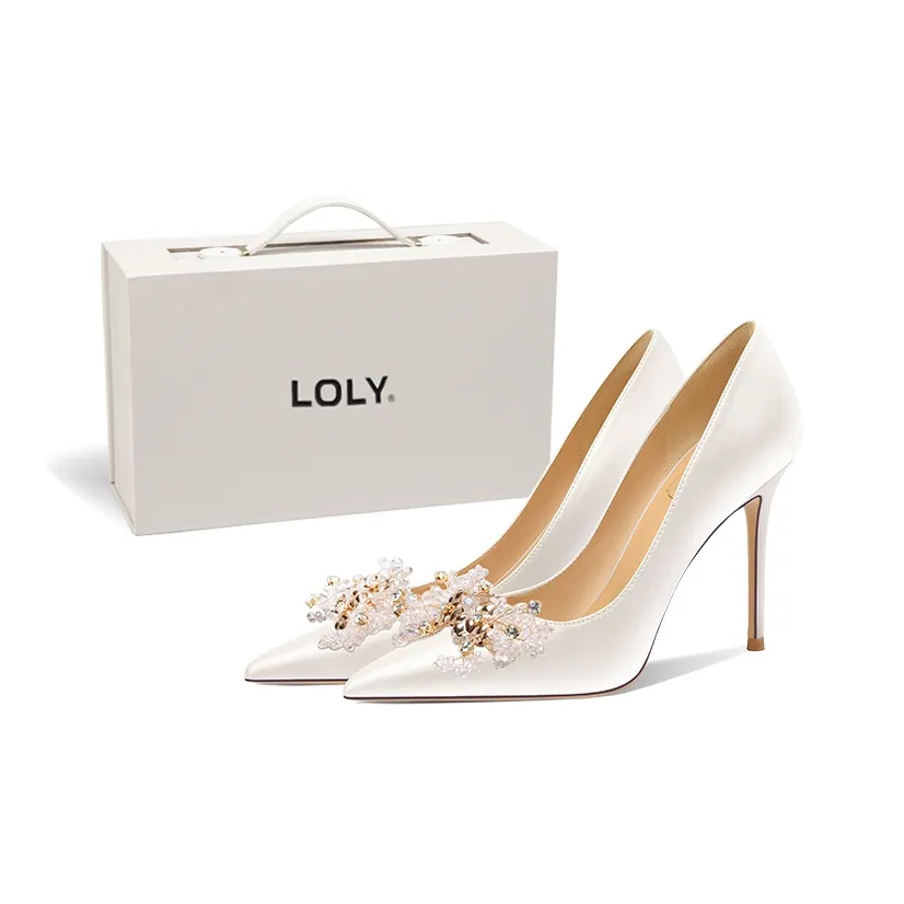 LOLY Узкий каблук Высокие каблуки Женские Белые