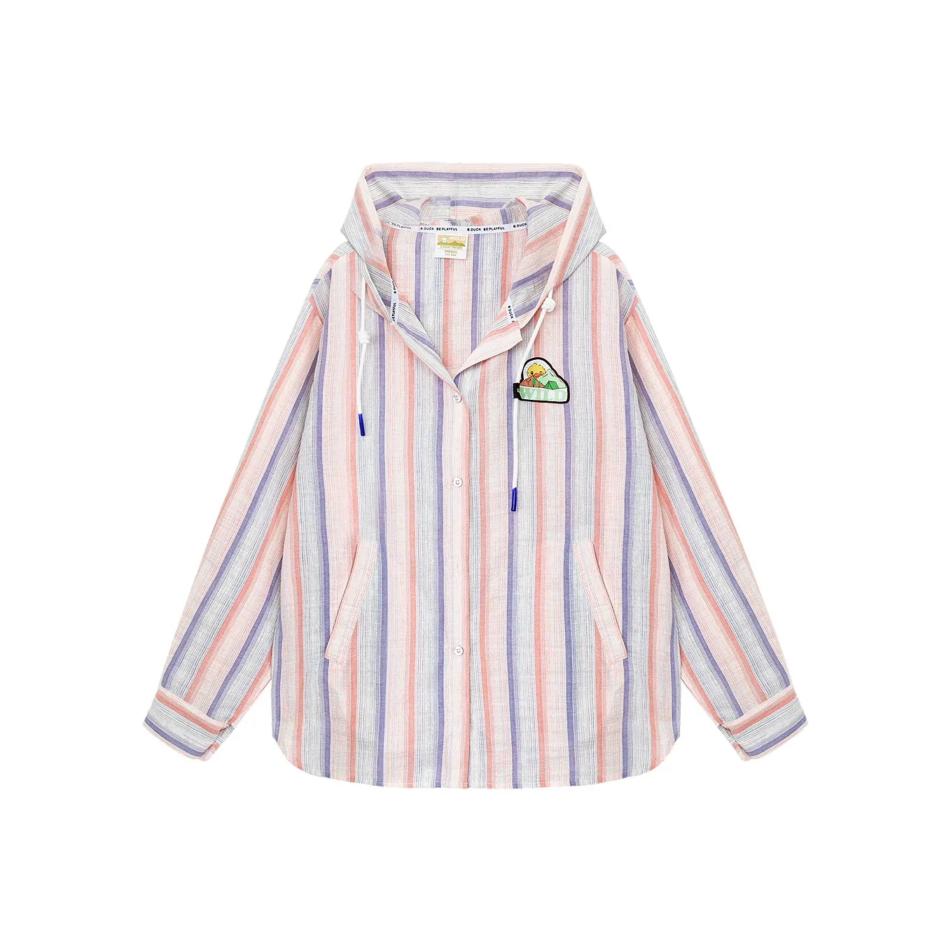 B.Duck Рубашка Женская Радужная Полосатая
