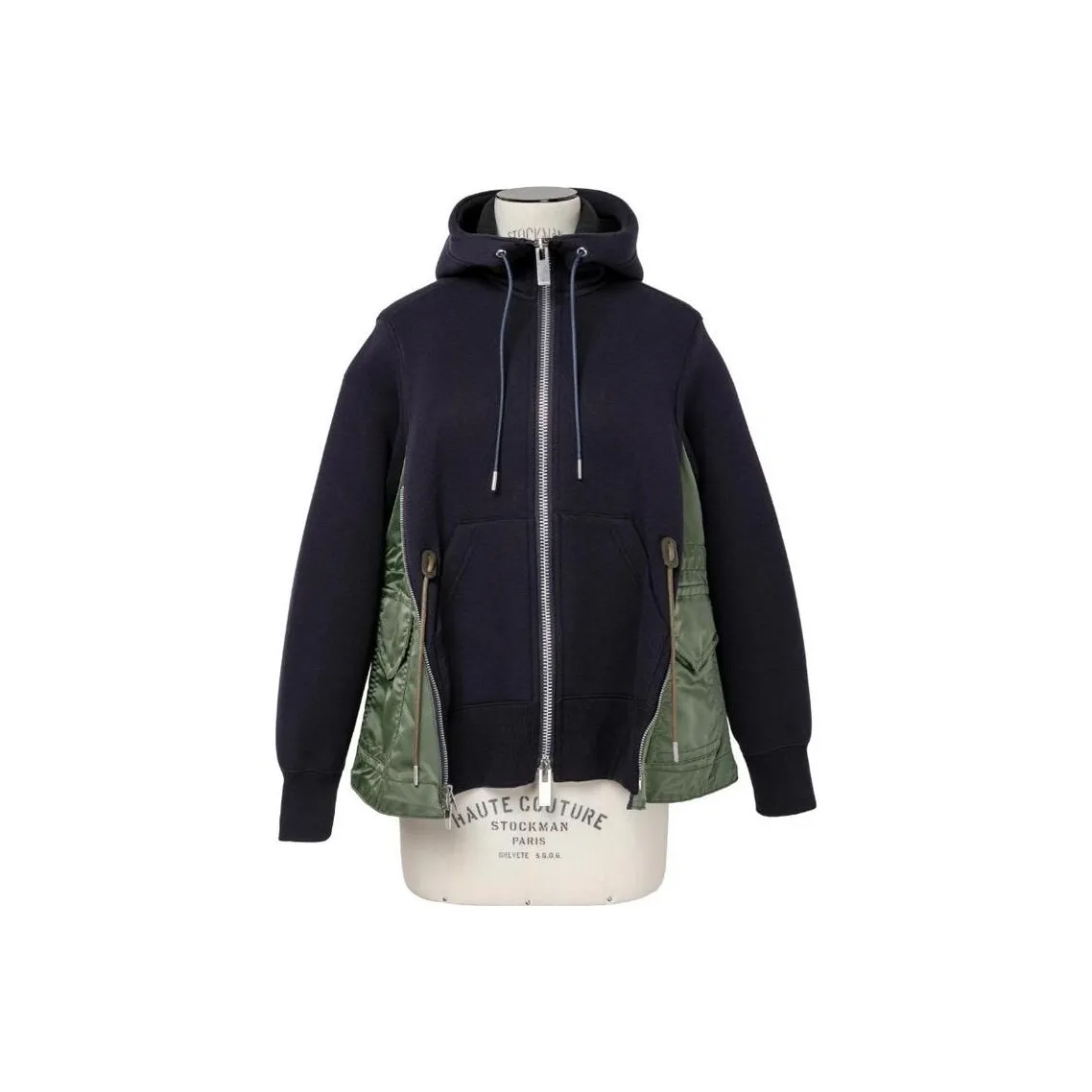 Sacai Sponge Sweat Zip up Hoodie