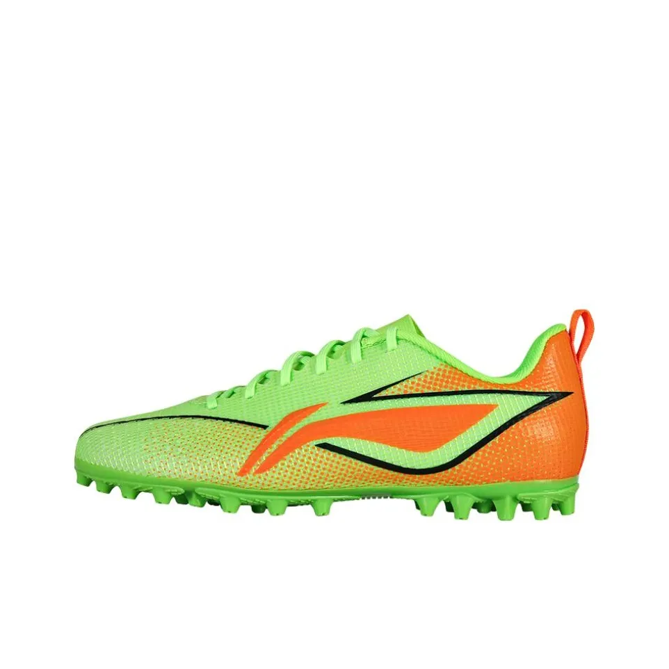 LINING YOUNG Детские футбольные бутсы Low Top Fluorescent Bright Grass Green Unisex