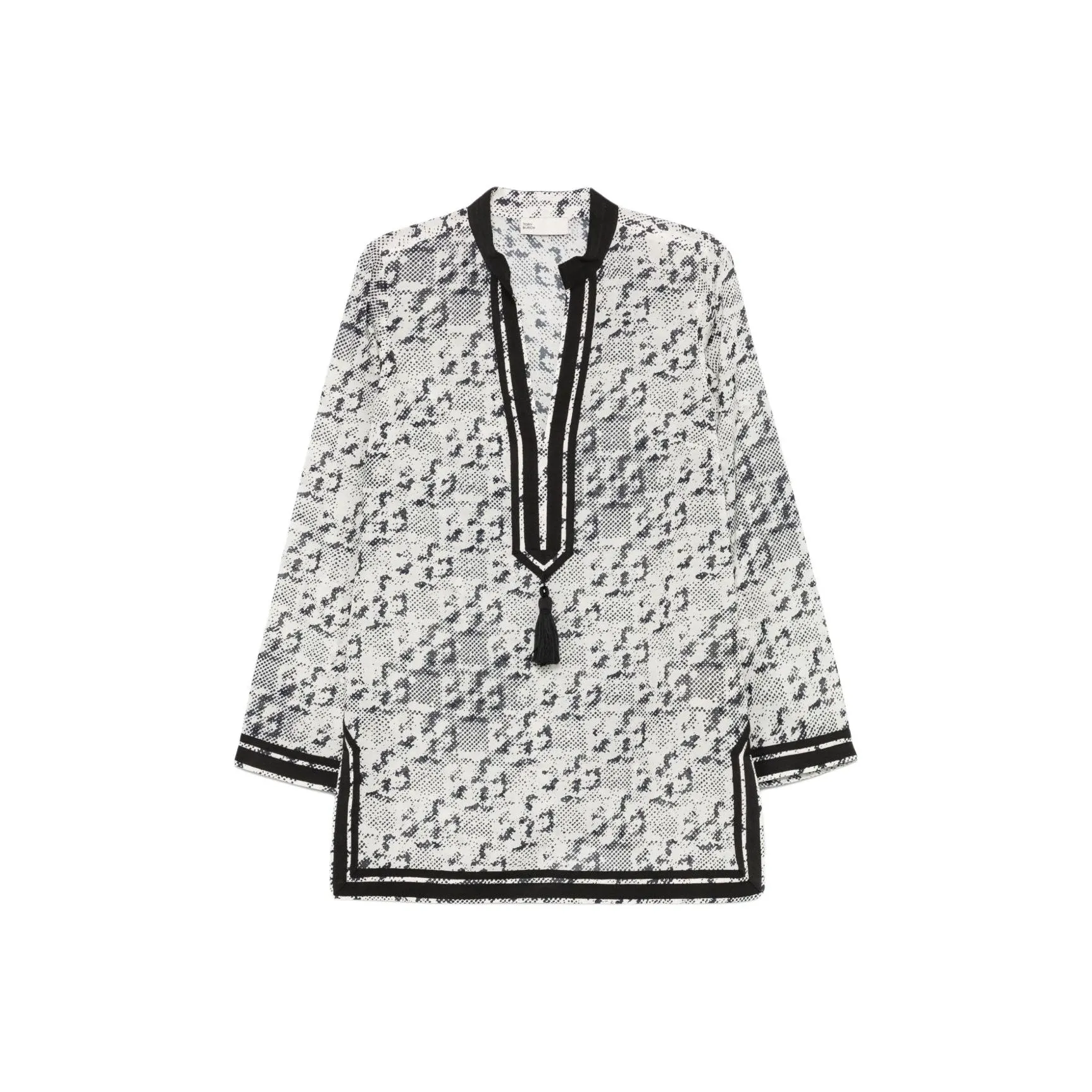 TORY BURCH Long Sleeved All Over Printed Top