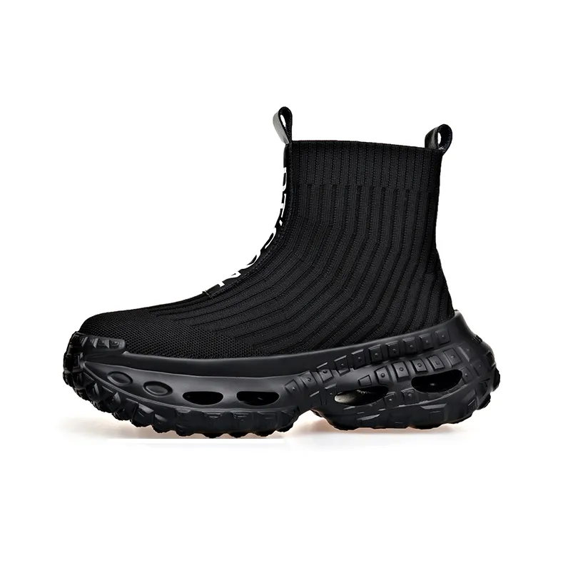 PT'SON Высокие ботильоны с платформой мужские черные