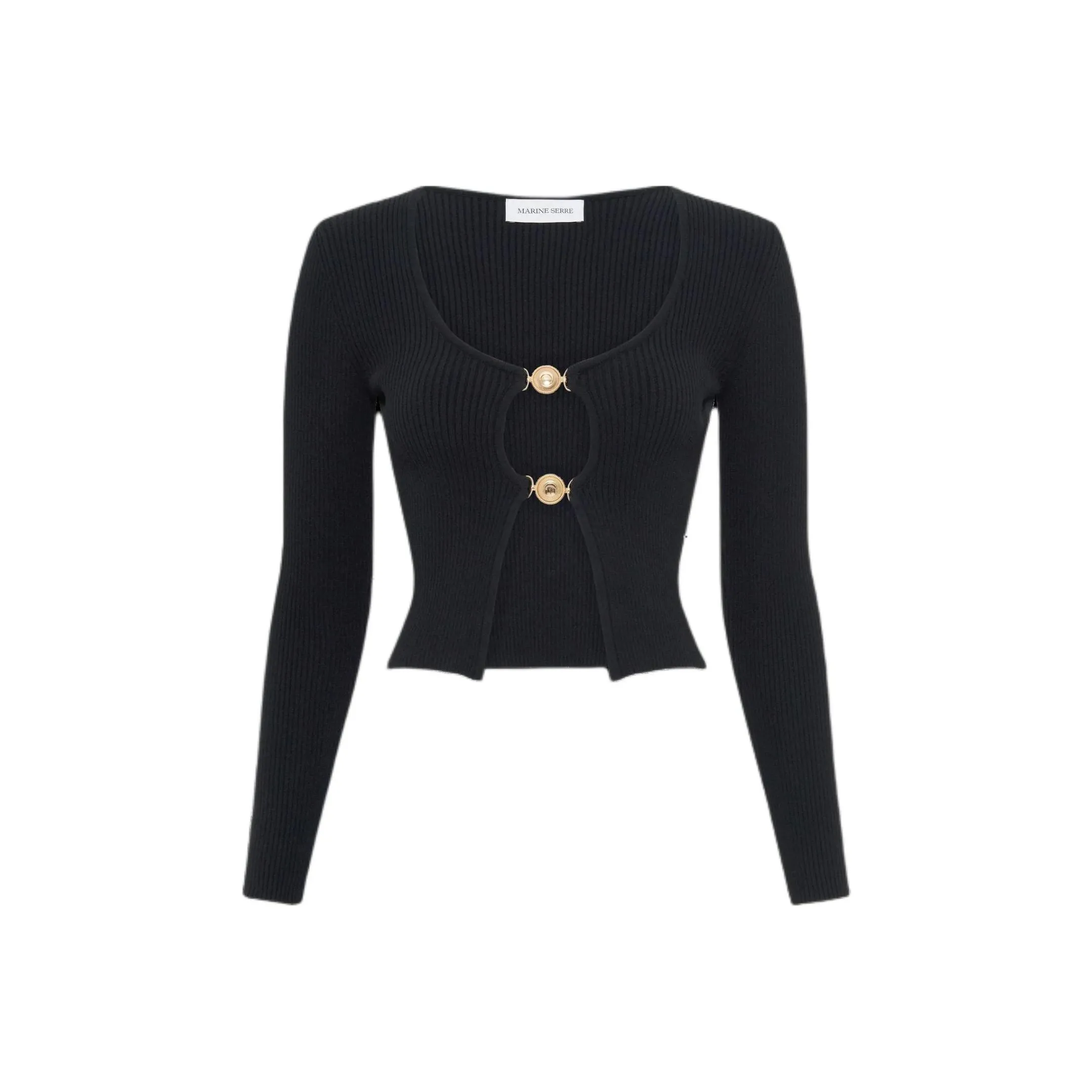 Marine Serre Knit Cardigan
