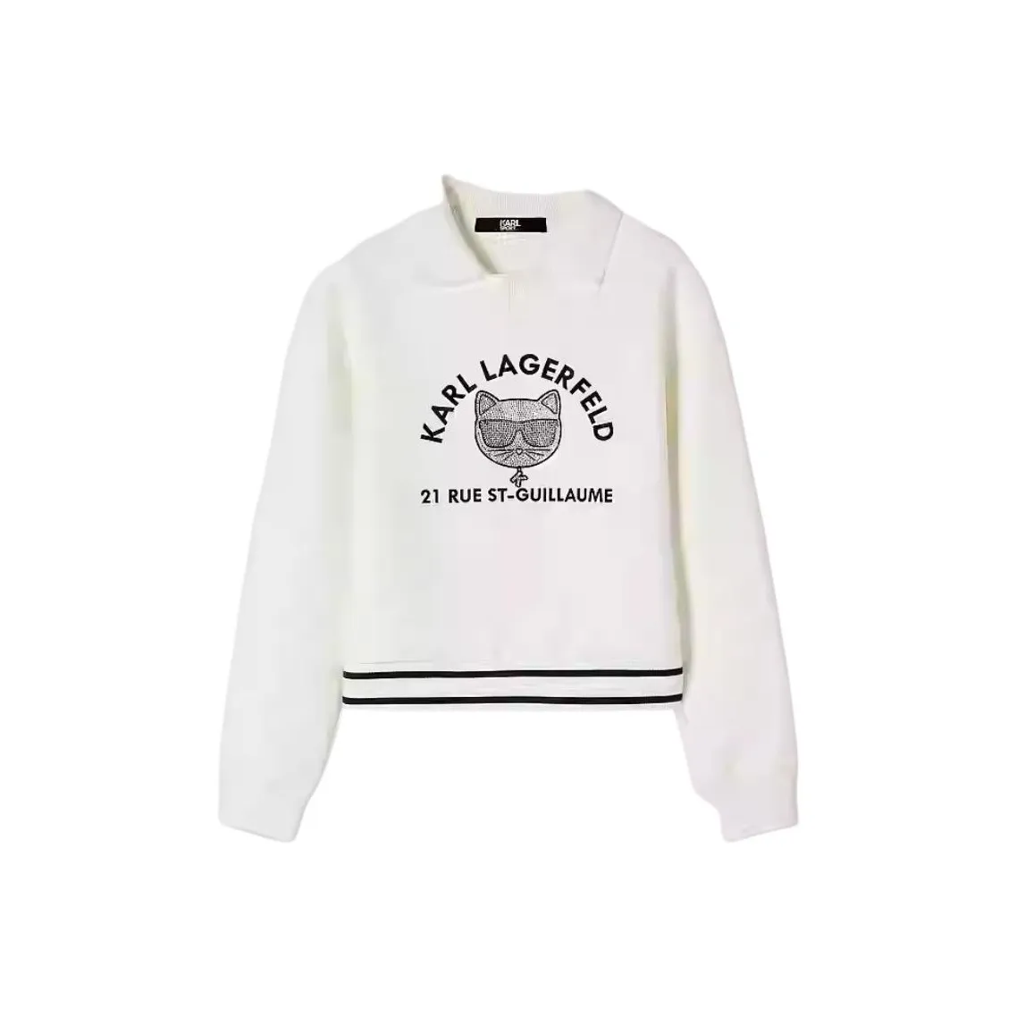 Свитшот KARL LAGERFELD женский цвет экрю