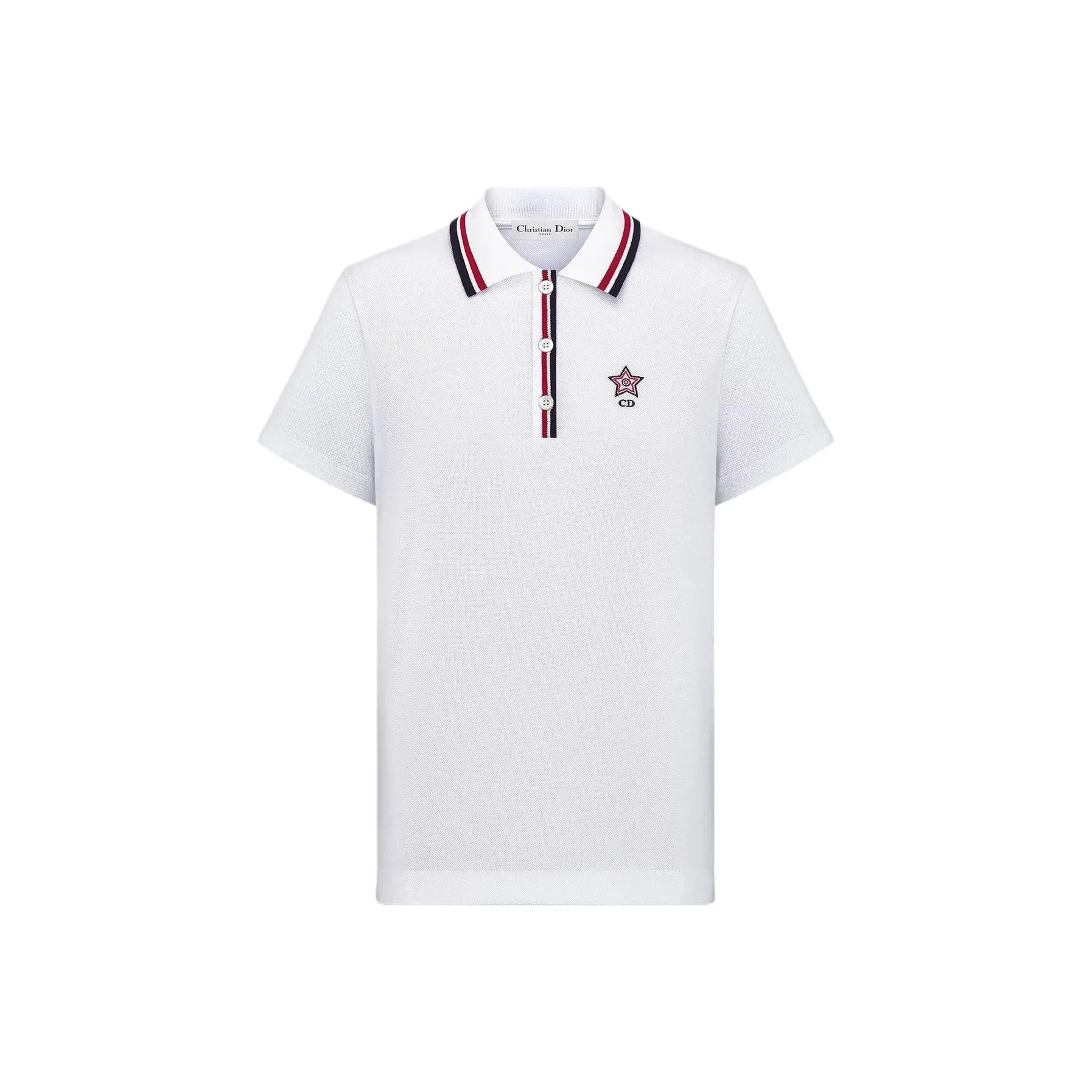 DIOR Vibe Collection SS25 Polo Shirt Women's White