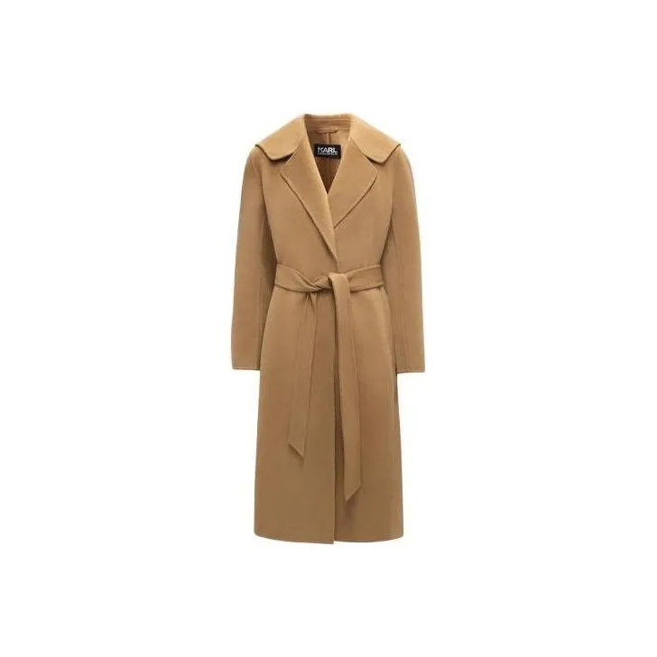 Karl Lagerfeld Пальто Женское CAMEL