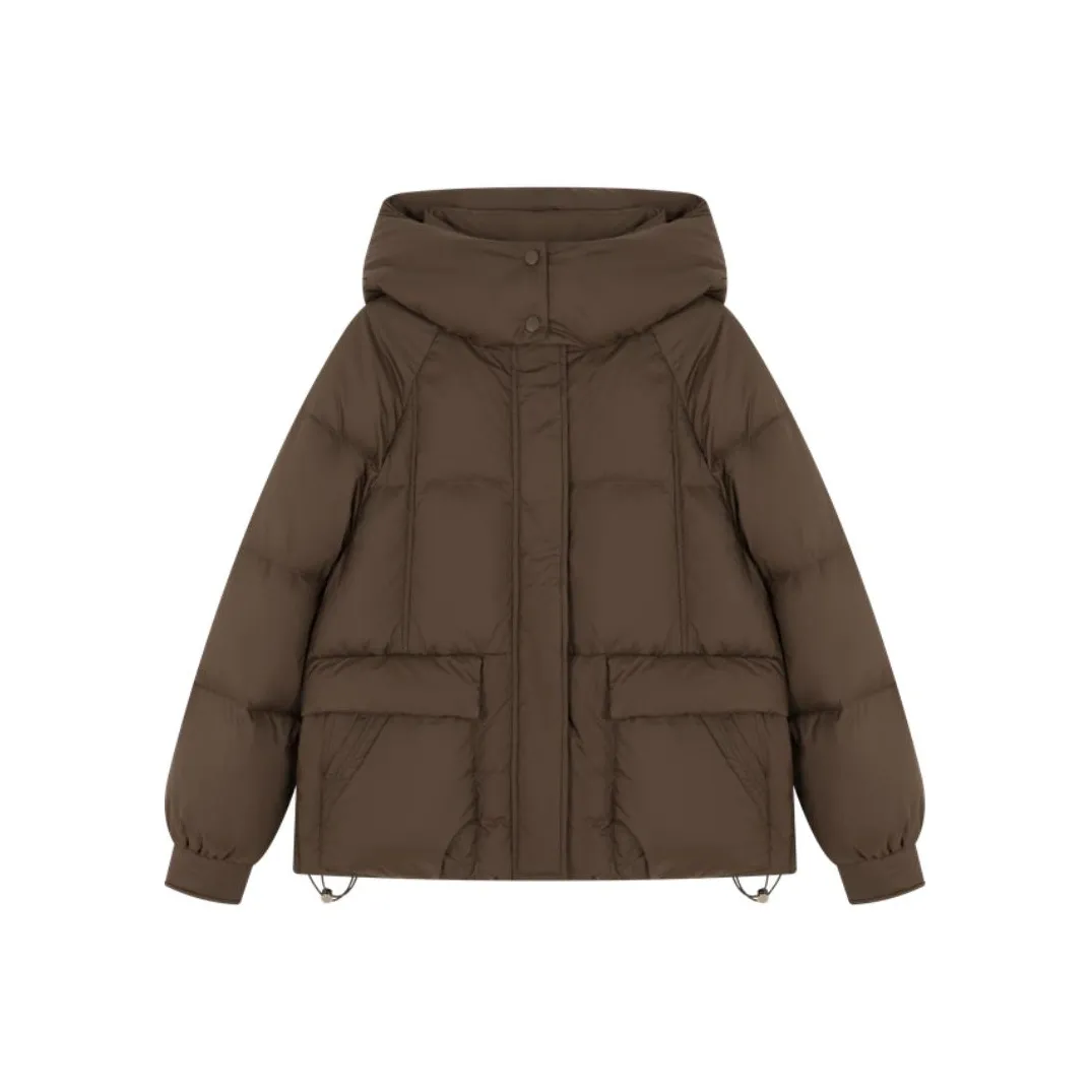 IHIMI Пуховик Женский Золотисто-Коричневый