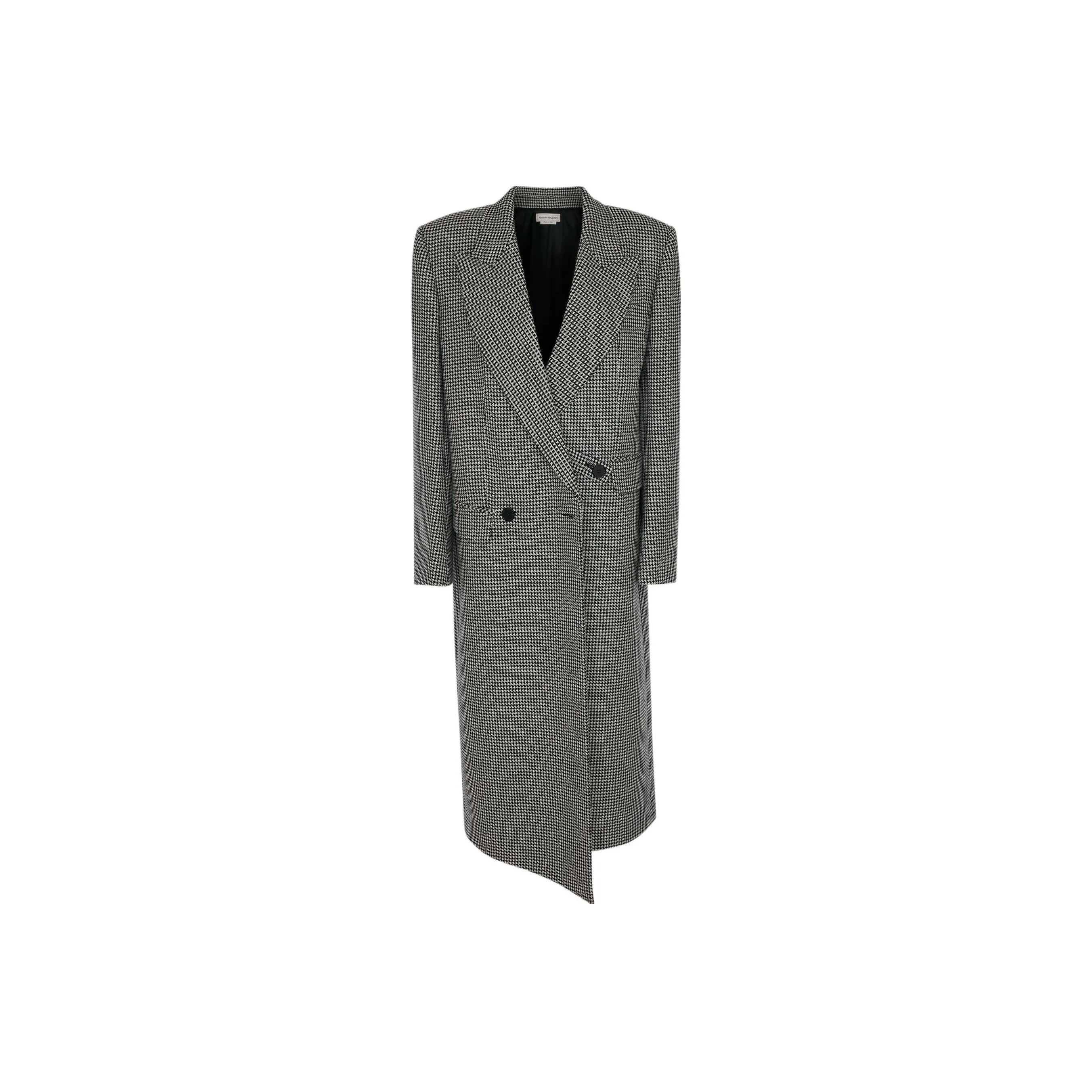 Alexander McQueen Houndstooth pattern Peacoat