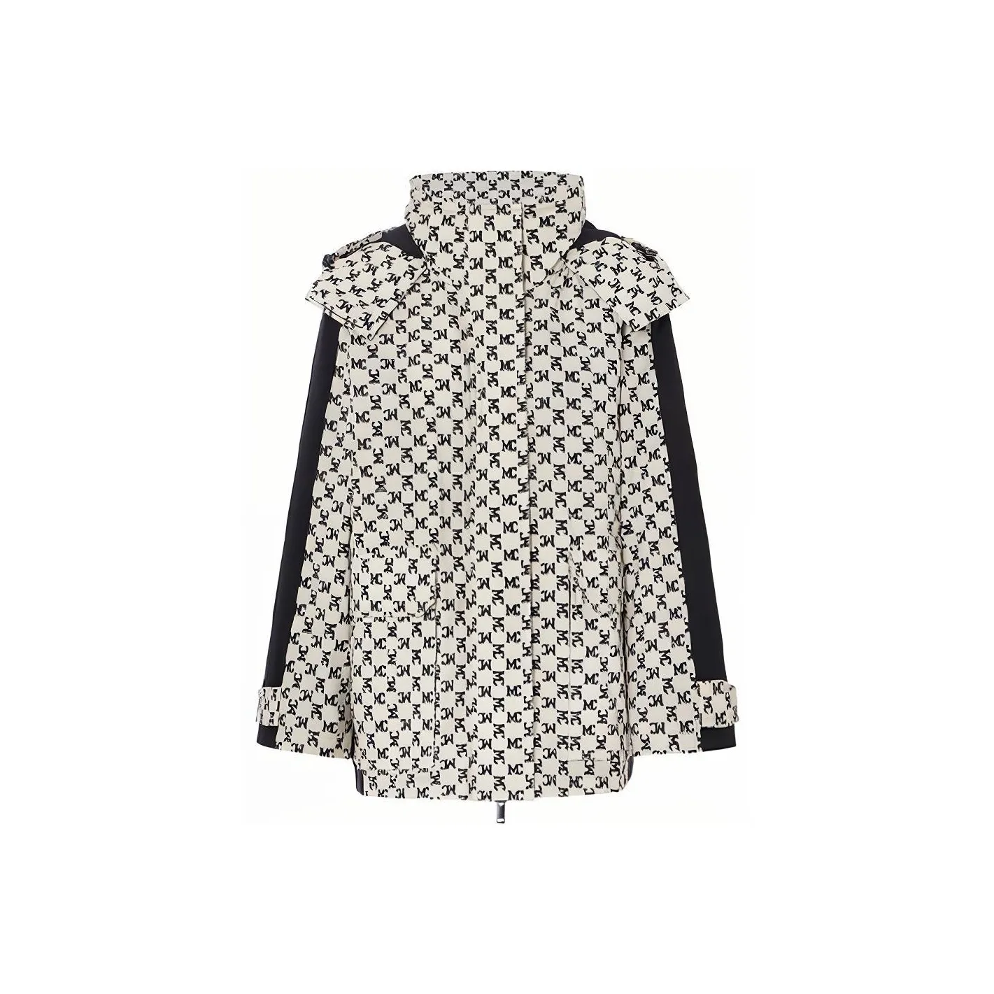 MOCO Down Jacket Women's White Base Black Text
