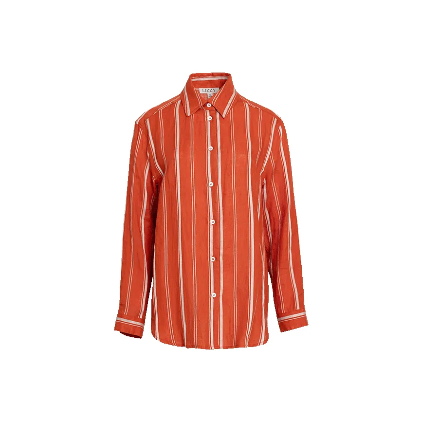 LIZZY Оранжево-красные Женские Рубашки