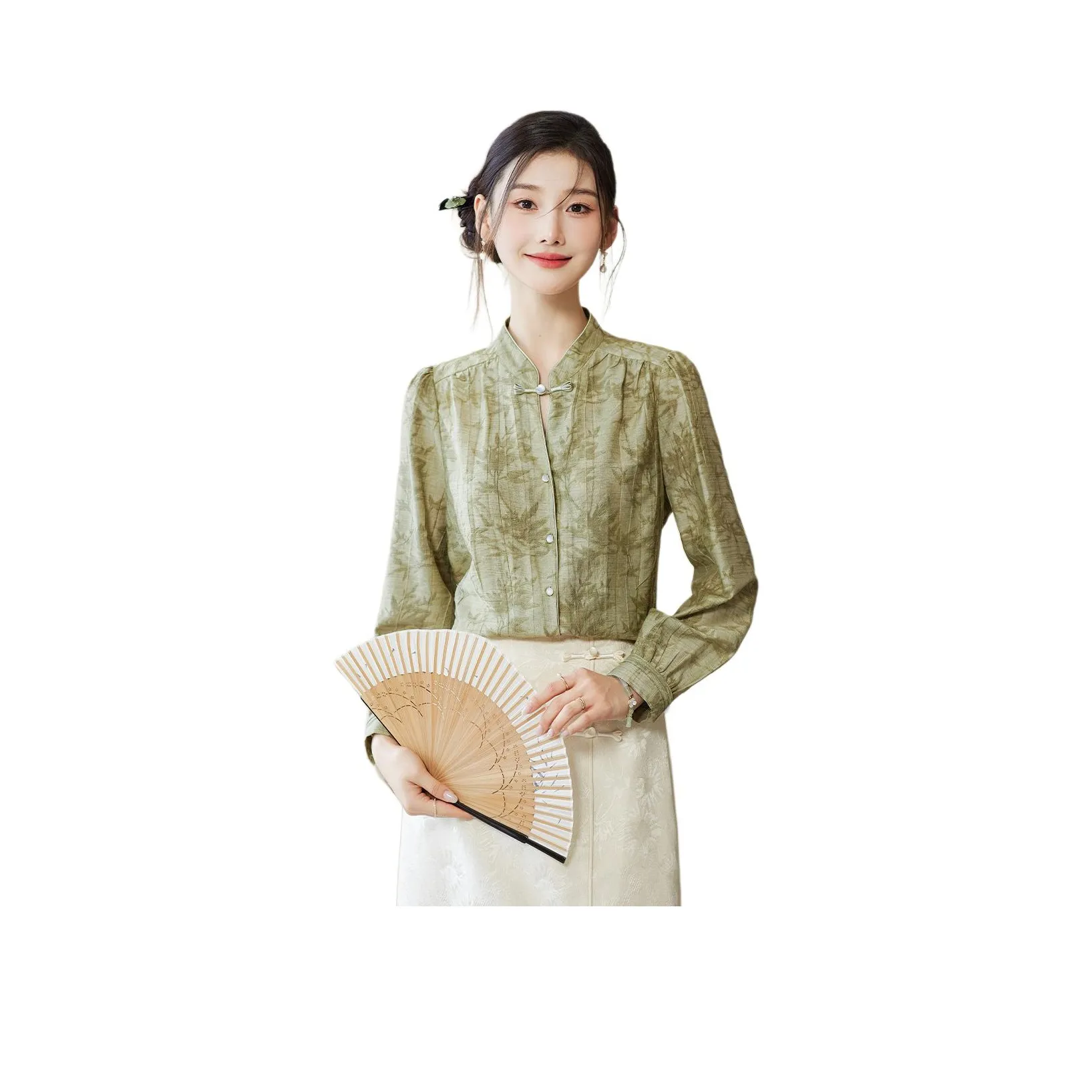 Like The Age Of Water Рубашка Женская Зеленая