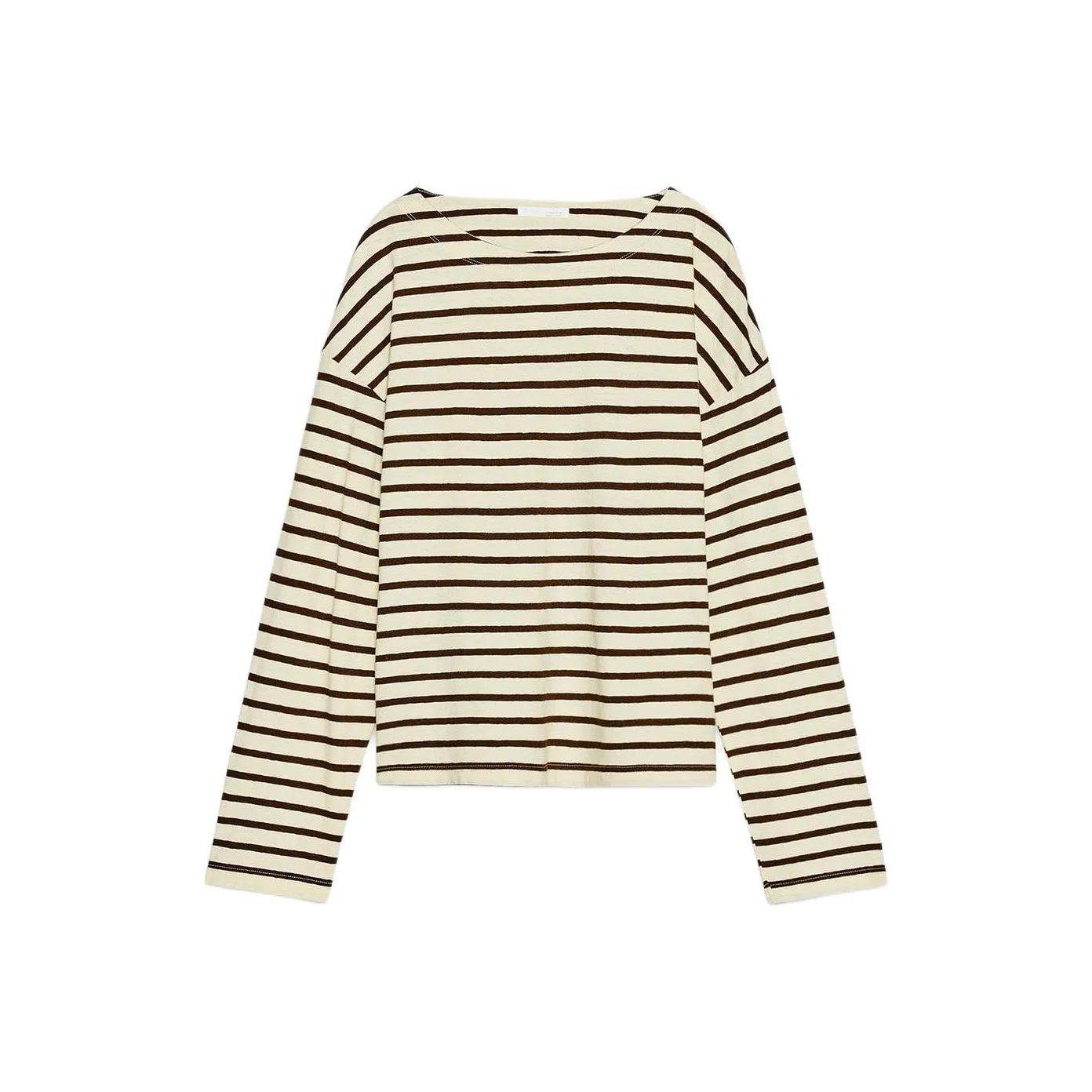 ZARA T Shirt Women's Beige/Brown Yellow