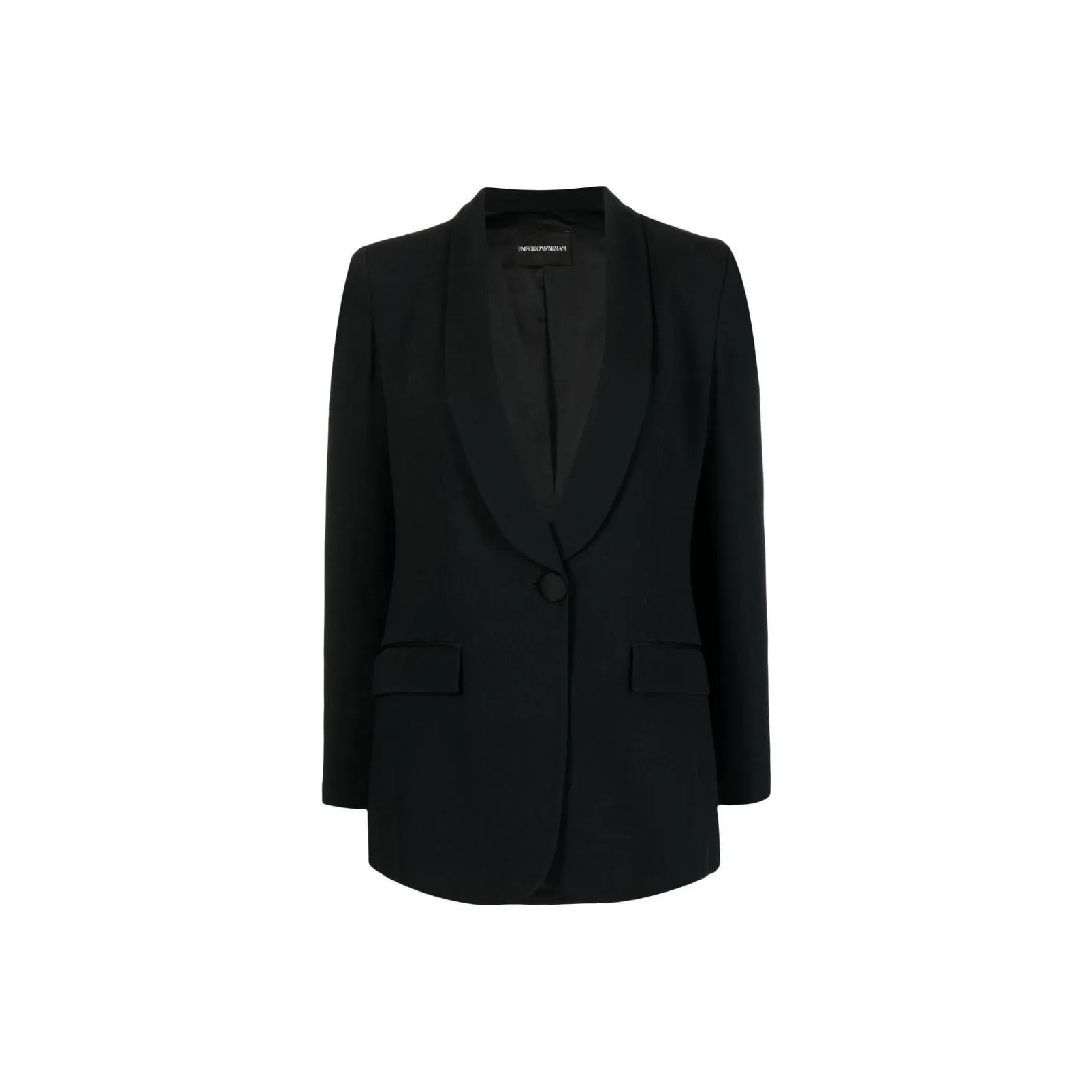 EMPORIO ARMANI Single Breasted Straight Hem Blazer